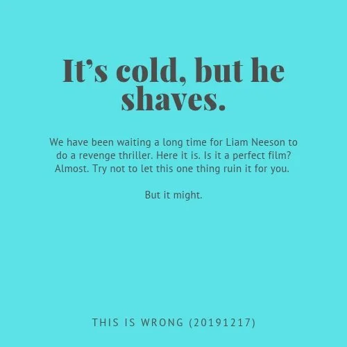 It’s cold, but he shaves.