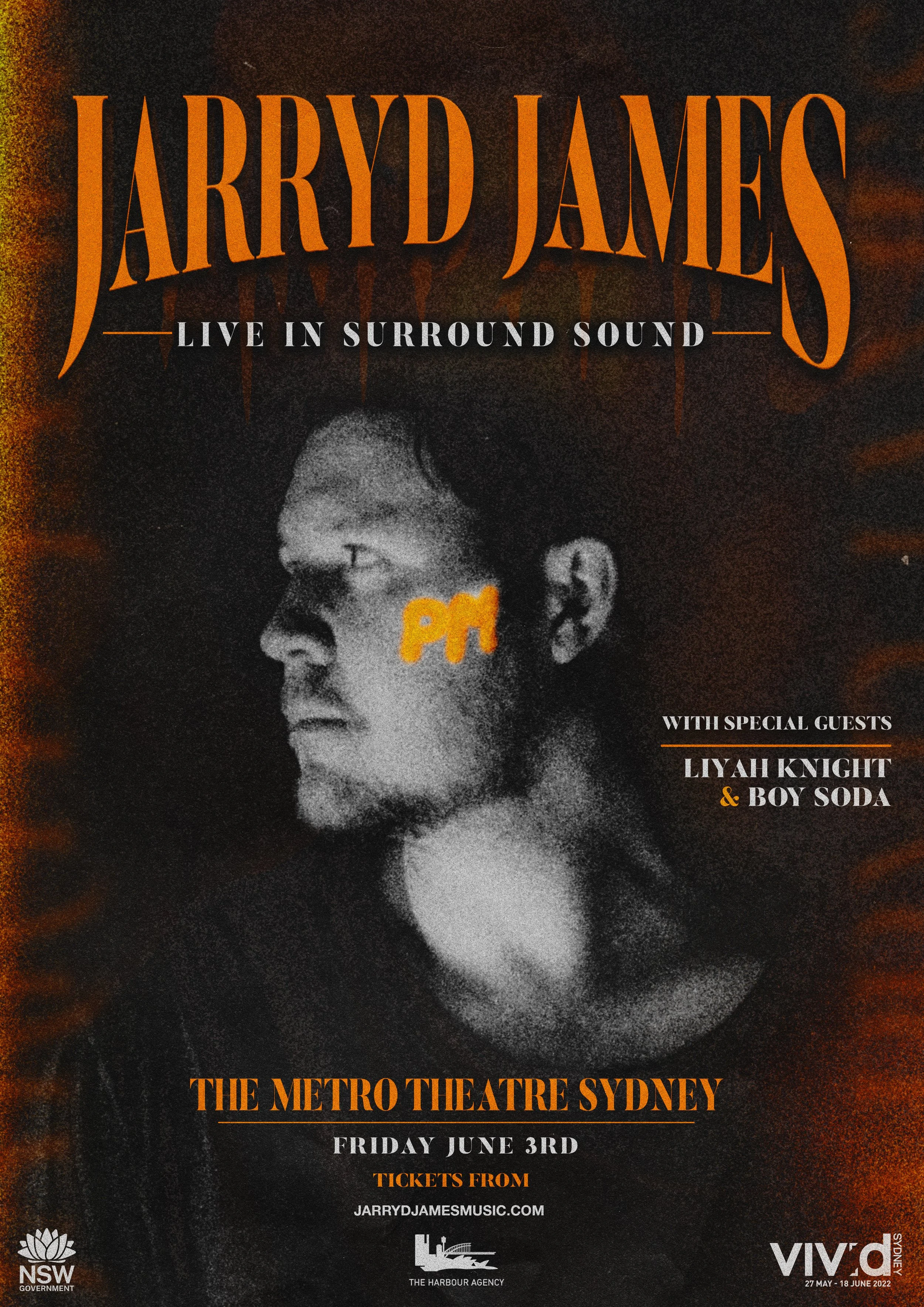 Jarryd James Announces One Night Only Show at The Metro Theatre with Special Guests Liyah Knight and Boy Soda
