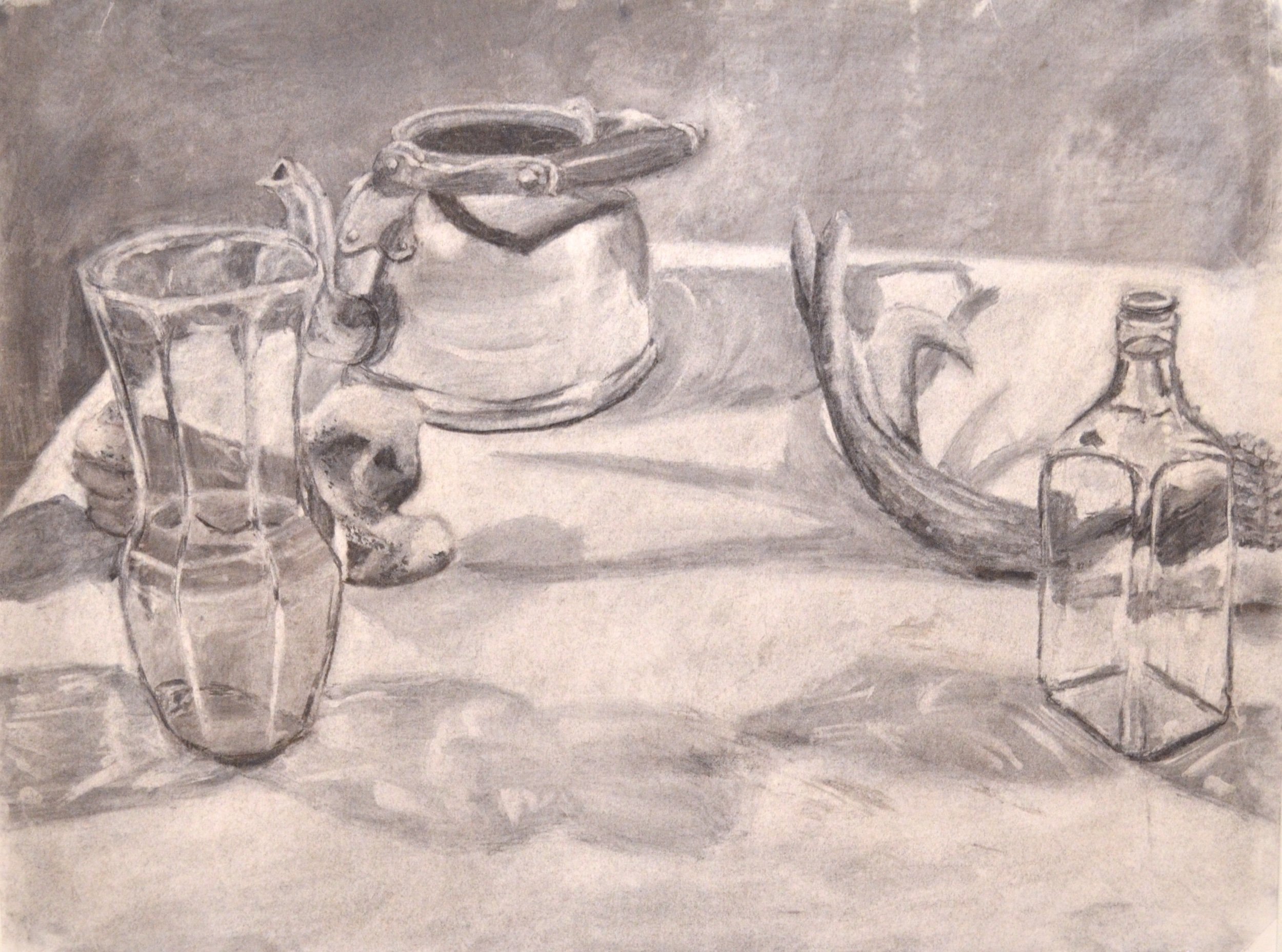Drawing I - Glass, Metal, and Shadows