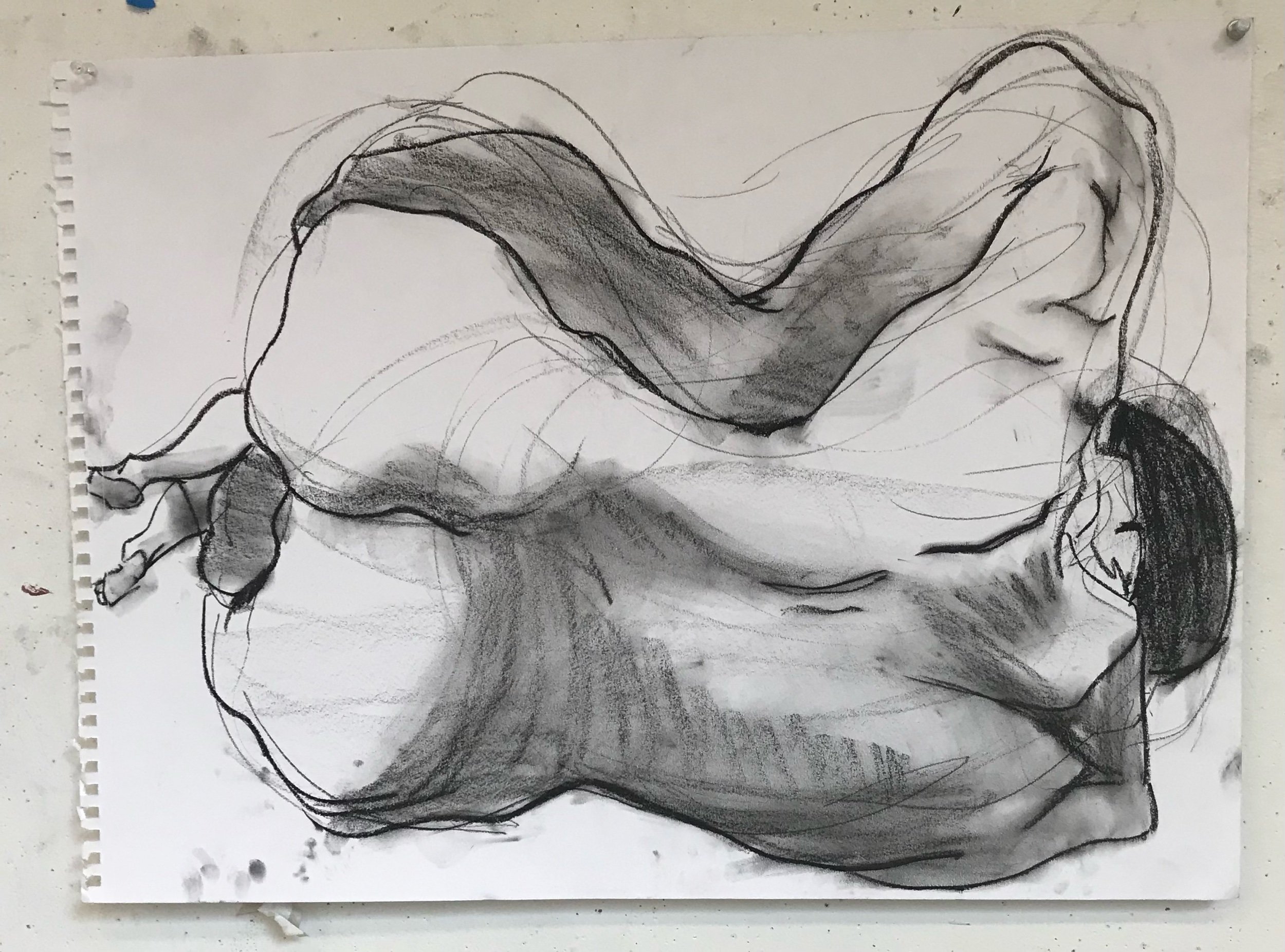 Life Drawing II - Short Pose Composition Response