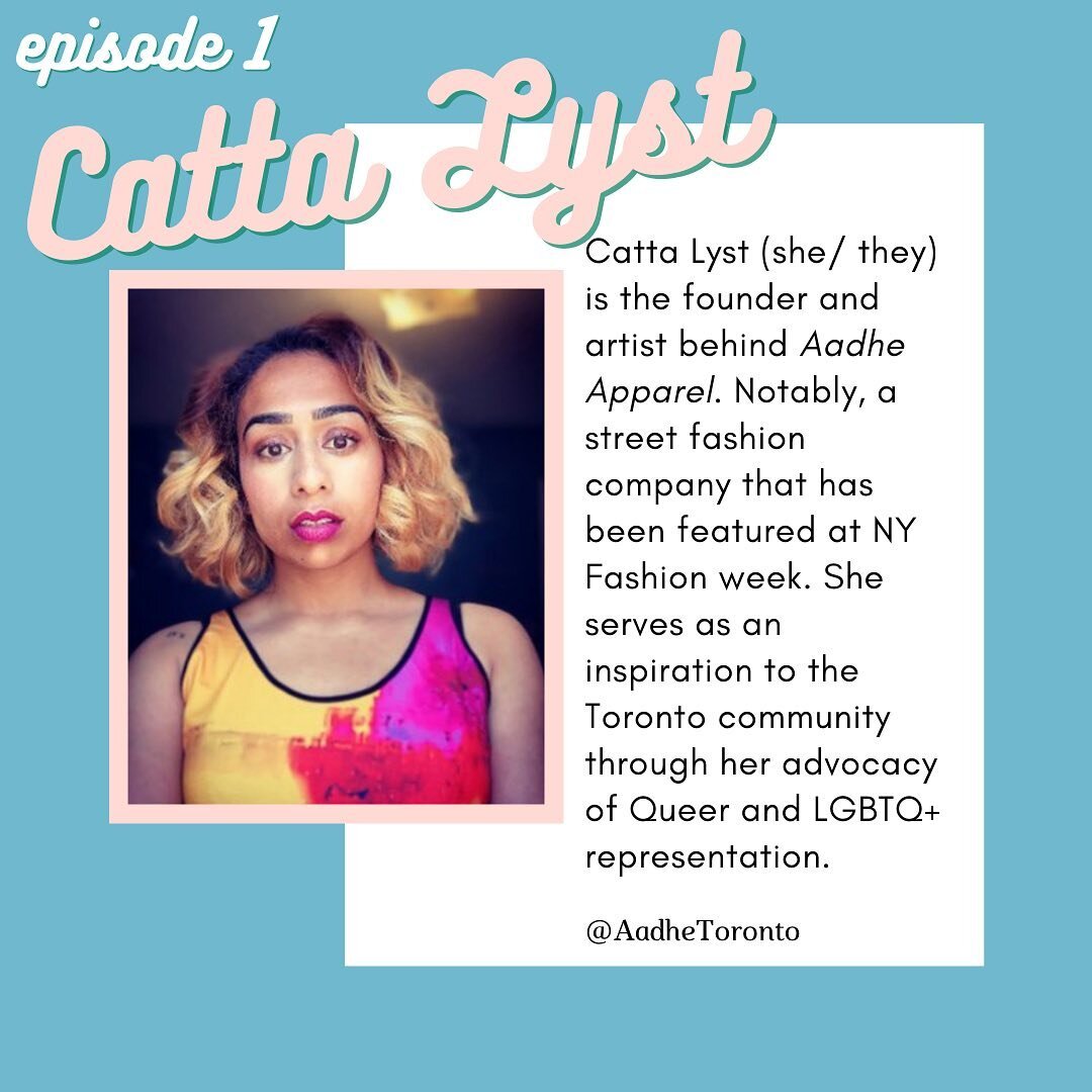 So honoured to have featured Catta Lyst, the CEO and artist behind @aadhetoronto on our first podcast episode. Be sure to check it out at the link in our bio to hear her inspirational story and valuable business advice emerging in the fashion space a