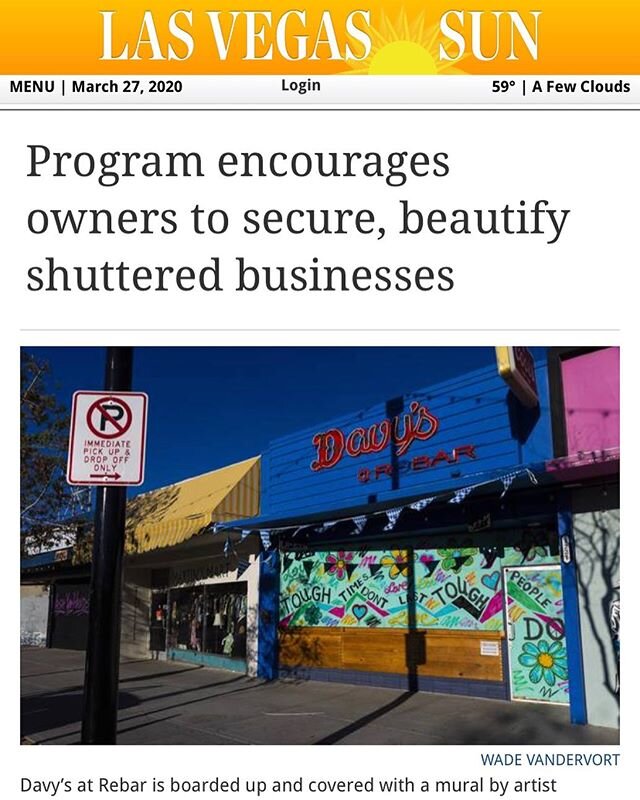 Let&rsquo;s get our local muralists and small businesses together to secure and beautify our city. @cityoflasvegas is offering up to $2000 in reimbursement. Leave a comment if you&rsquo;re an interested business or muralist! Read more at bit.ly/paint