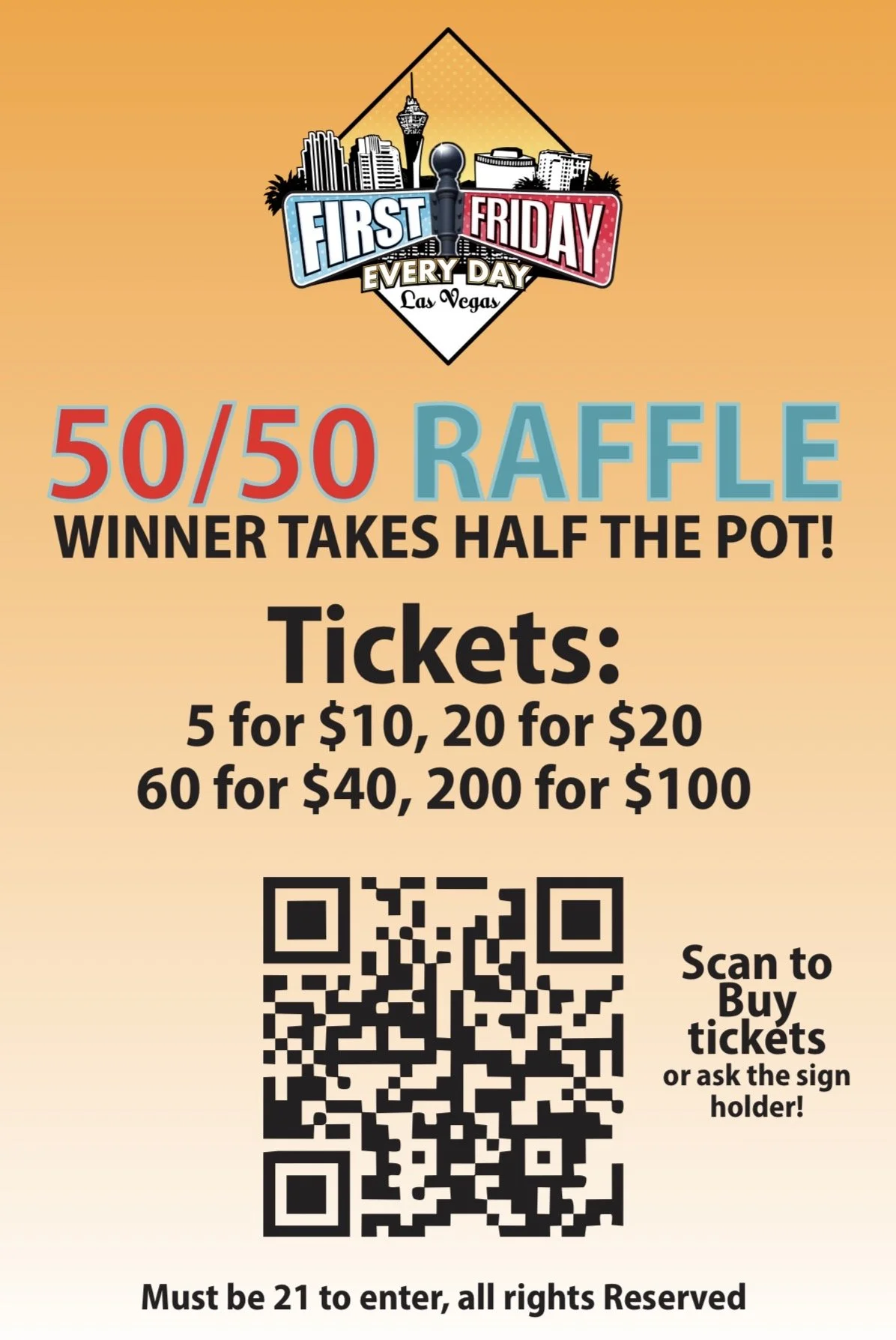 September First Friday 50/50 Raffle