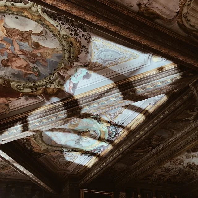 Taking a note from @famossamoss newsletter (!!) to share more moments, so here&rsquo;s one of my favorite ceilings in Italy. Simple...
for the Medici fam. |Florence, February|