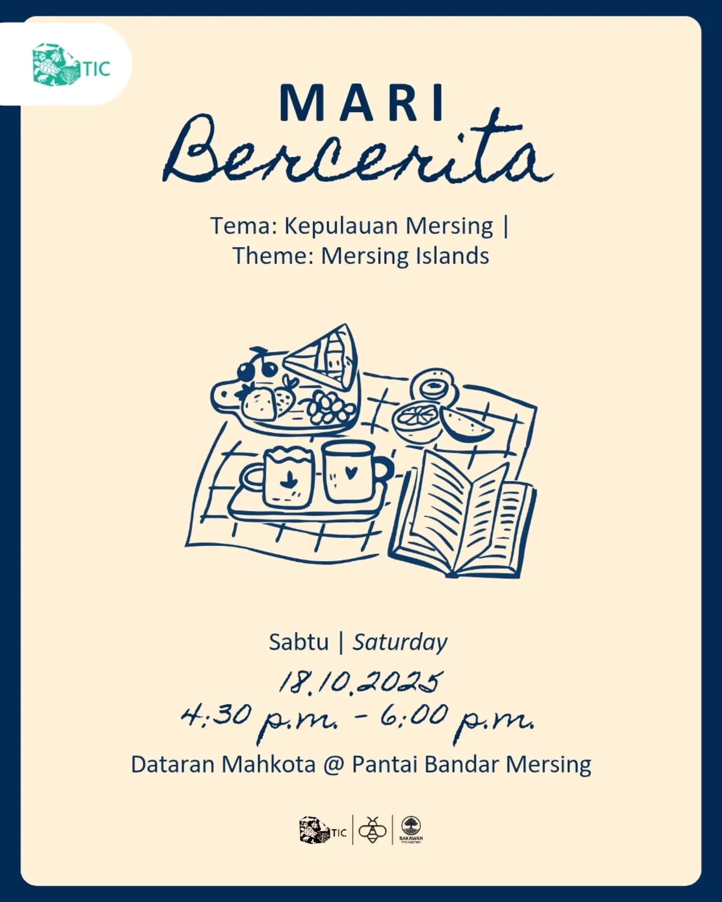 Mari Bercerita is finally returning for the second time this weekend!

Mari Bercerita is an open and a chill storytelling session where participants share anything and everything about Mersing, while gaining new perspectives and making meaningful con