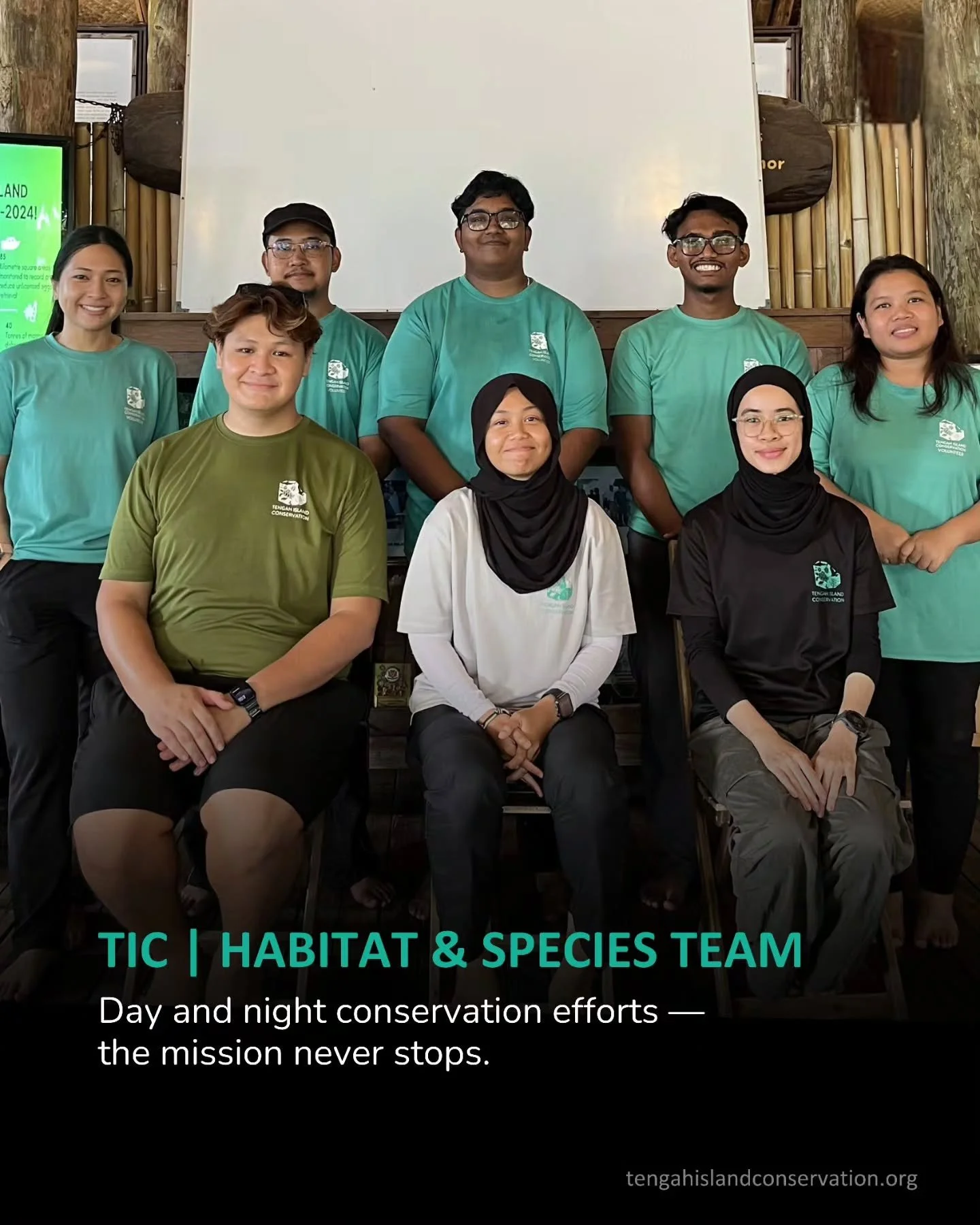 Meet the team behind our Habitat and Species pillar!

From midnight beach patrols to underwater reef restoration, this dedicated crew works around the clock across seven islands to protect our oceans.

Fatini, our GIS and Policy Officer, team up with