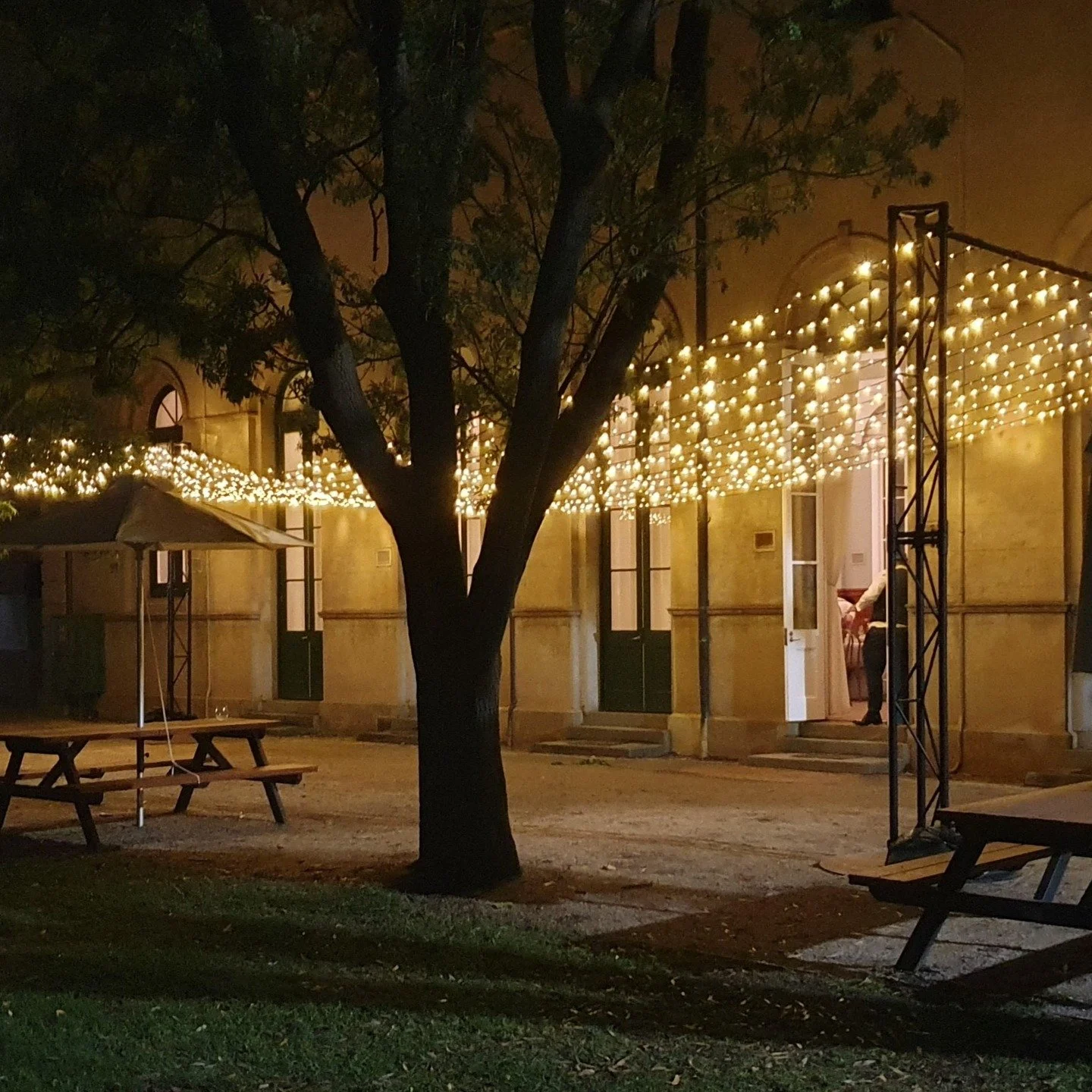 Another Fairy light installation, this time at a wedding on the weekend at Lancemore Mansion Hotel, Werribee Park. Spanning 16m x 6m, outdoor rated fairy light, warm white, 500mm intervals.

#WerribeePark
#melbourneevents #fairylightsmelbourne #melbo