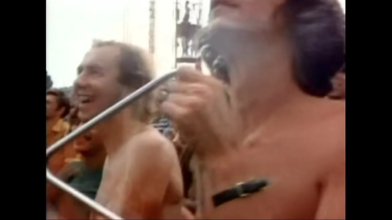 During Santana’s set at Woodstock 1969 fans were moved to “play along” on instruments they brought from home. Who brings a Triangle to a rock concert?