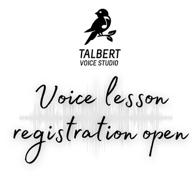 Registration is now open for our summer and fall voice lesson terms!

Registration link in the bio