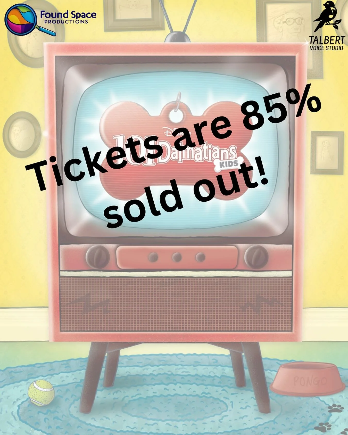 Tickets are going fast and we only have a few available for certain performances! Performances are November 28 &amp; 29! 

Grab your tickets at https://www.zeffy.com/en-CA/ticketing/101-dalmatians-kids-2