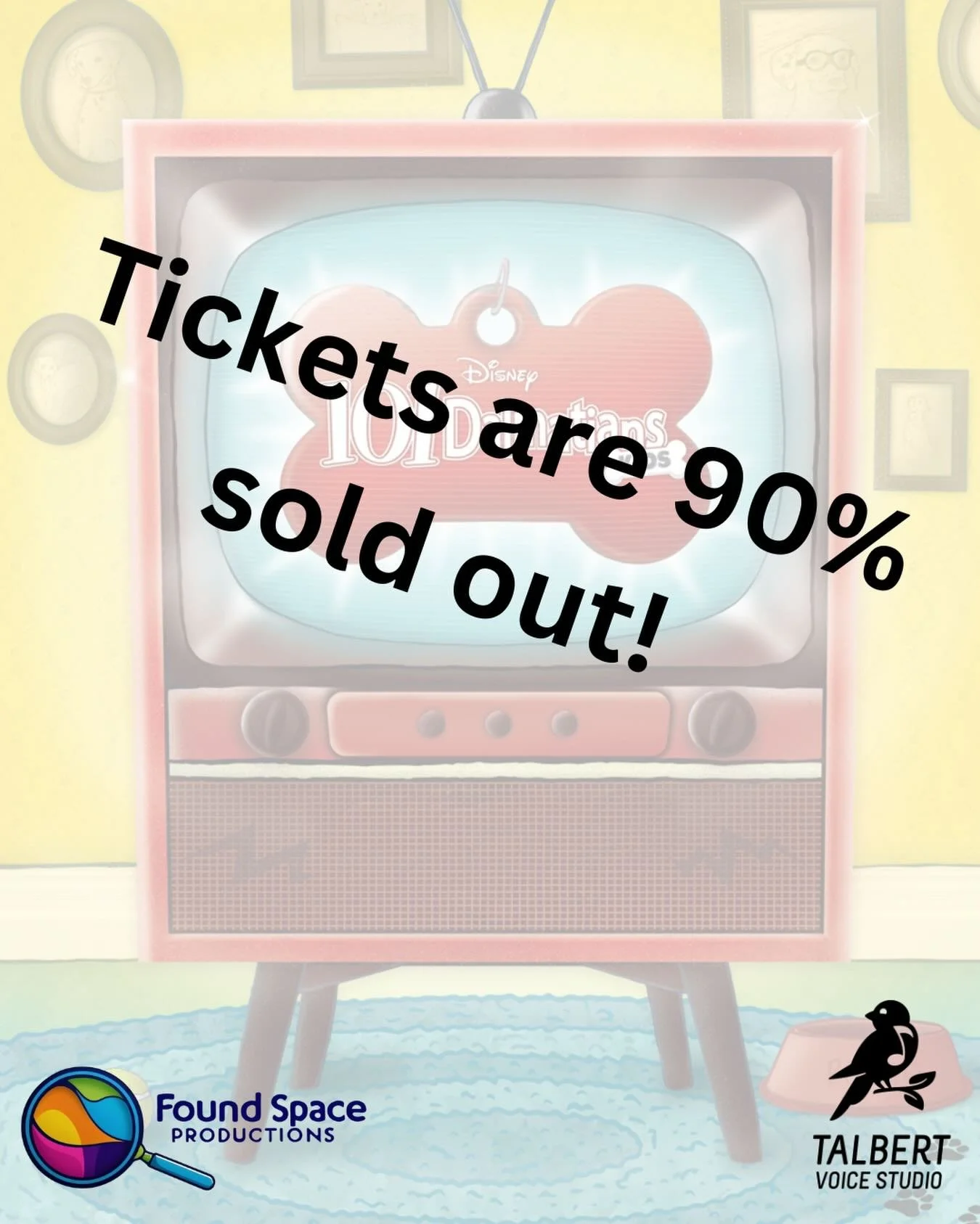 We released another block of tickets last week, and we are still at 90% sold out 🐾

We can&rsquo;t wait to see you this Friday and Saturday for 101 Dalmatians!

Tickets at https://www.zeffy.com/en-CA/ticketing/101-dalmatians-kids-2