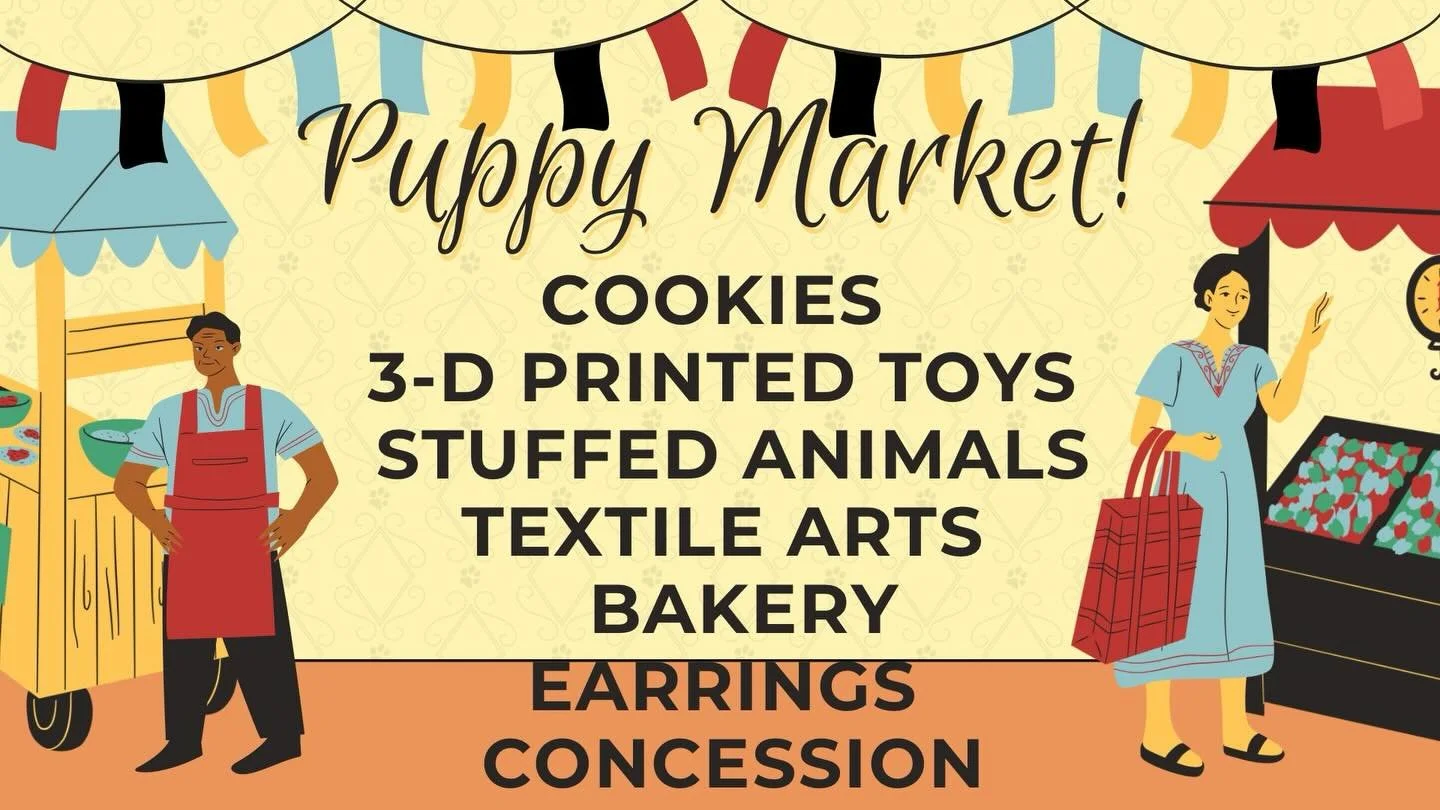 Saturday&rsquo;s shows will also feature a puppy market with so many fun treats from local makers.

Make sure that you bring your allowance money so you can get some treats!