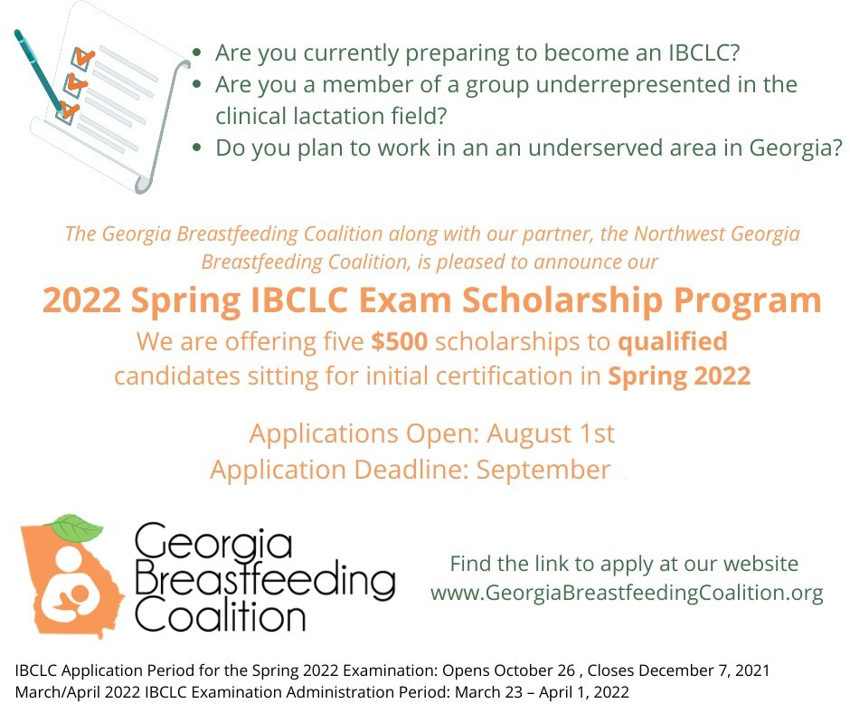 Announcing our 2022 IBCLC Exam Scholarship Program! 