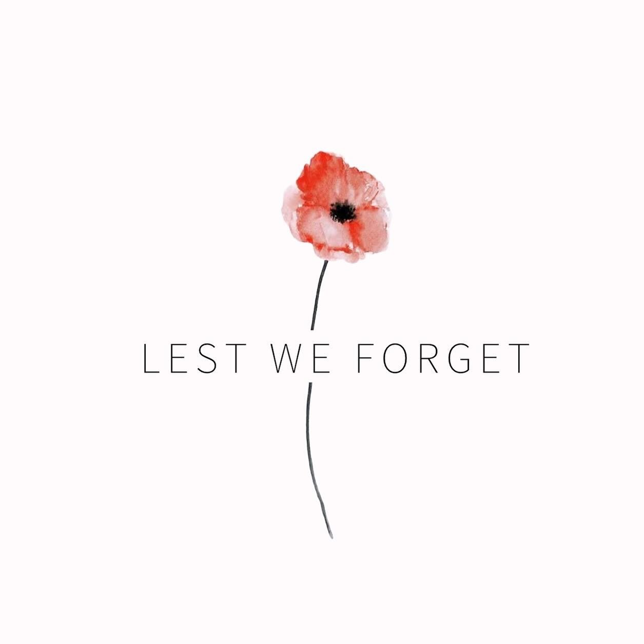 Lest we forget. 🌹 #ANZACDay #LestWeForget