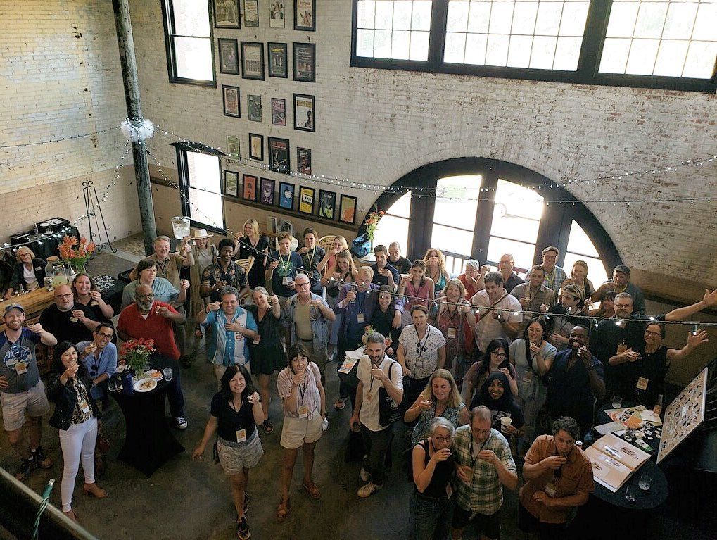 Our @crushfam4eva❤️ keeps growing! So many moviemakers, so much love, so many @sparkledonkeytq Hot Donkey shots as is our Saturday night Happy Hour custom. Cheers to all! Join us next year, July 5-7, 2024?

#crushingit #the7thwonder #wwmc7 #wwmc2023 