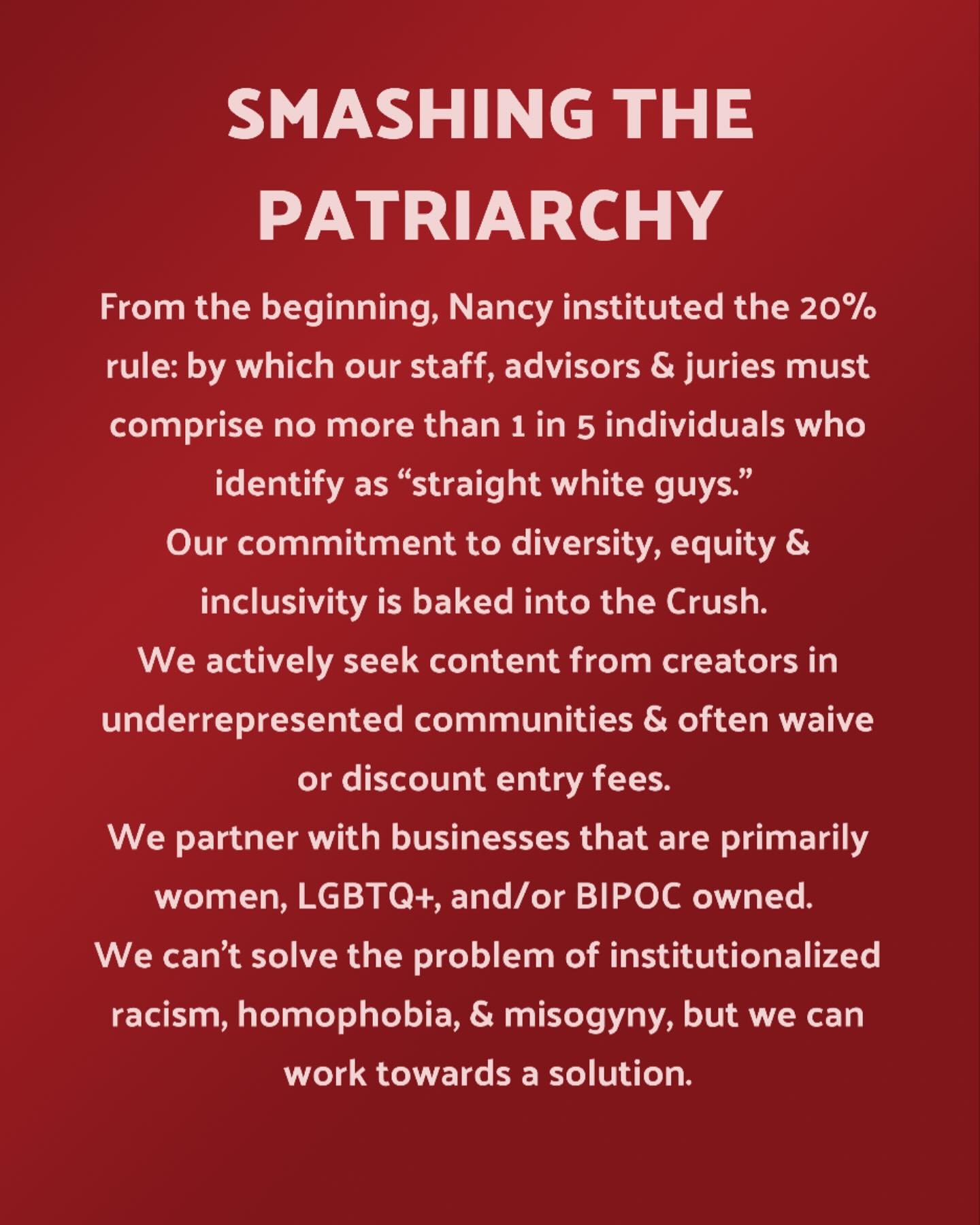 We believe in the following: SMASHING THE PATRIARCHY! To see the rest of our ‘Crush Credo,’ check out our website (which is, as always, linked in bio)!
#wallawalla #wallawallamoviecrush #wallawallamoviecrush2025 #wallawallahollaholla #c
