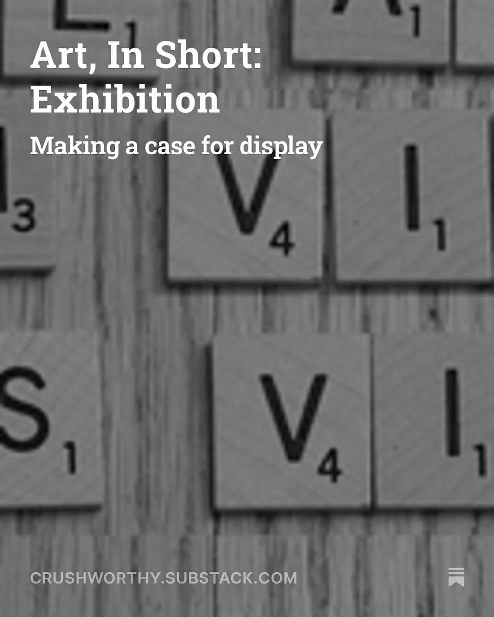 Tomorrow night &mdash; Friday, October 10th &mdash; the Movie Crush in partnership with @theroyalblock presents the third installment of our Art, In Short series at 6pm. Follow the link in bio to it Crushworthy Substack for more details about this FR