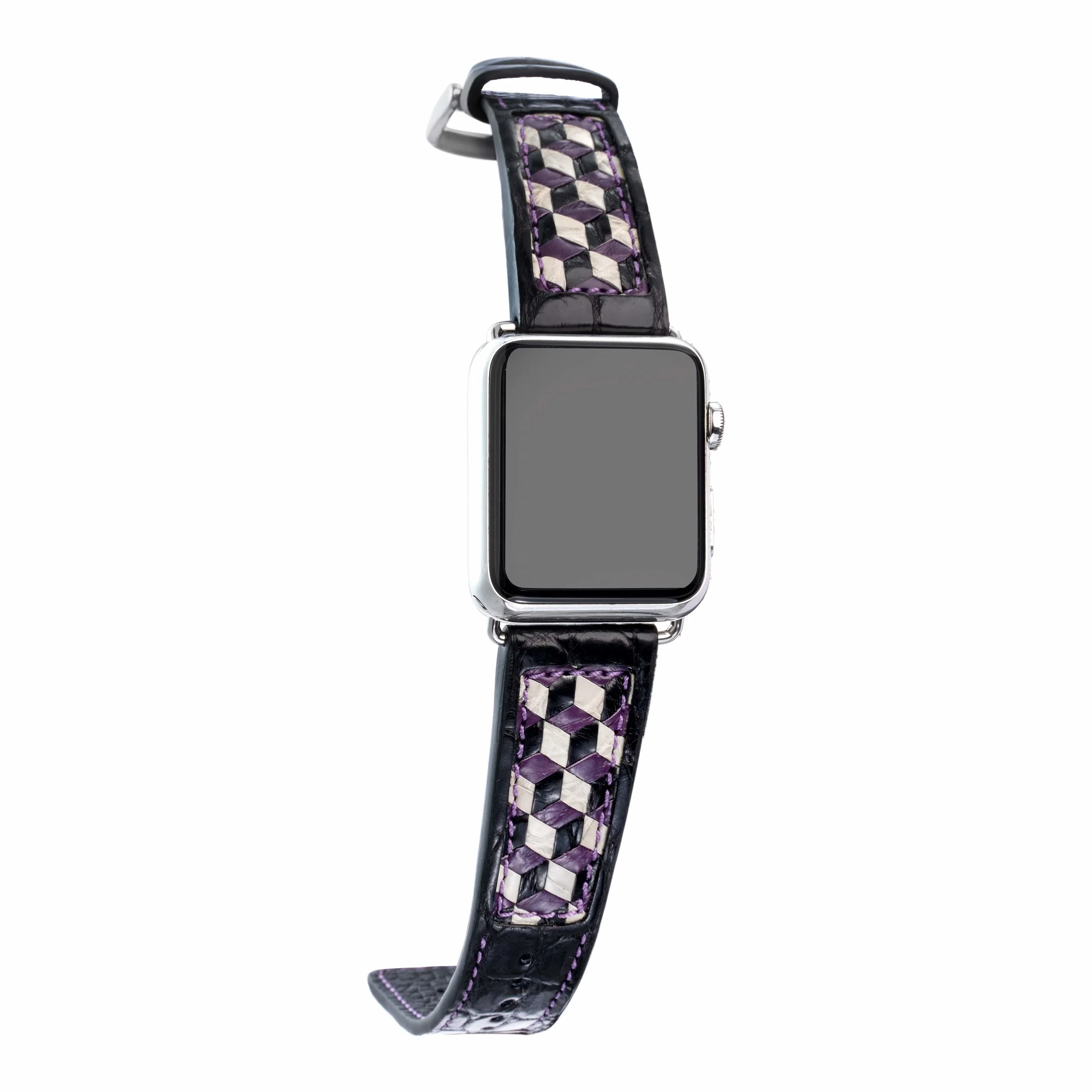 BLACK PERANAKAN APPLE WATCH STRAP