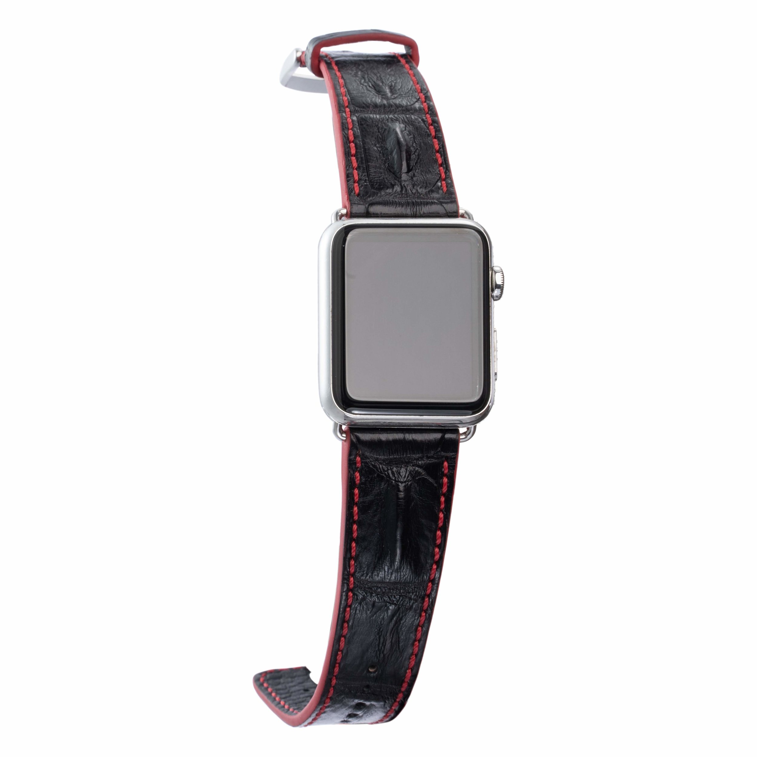BLACK HORNBACK APPLE WATCH STRAP