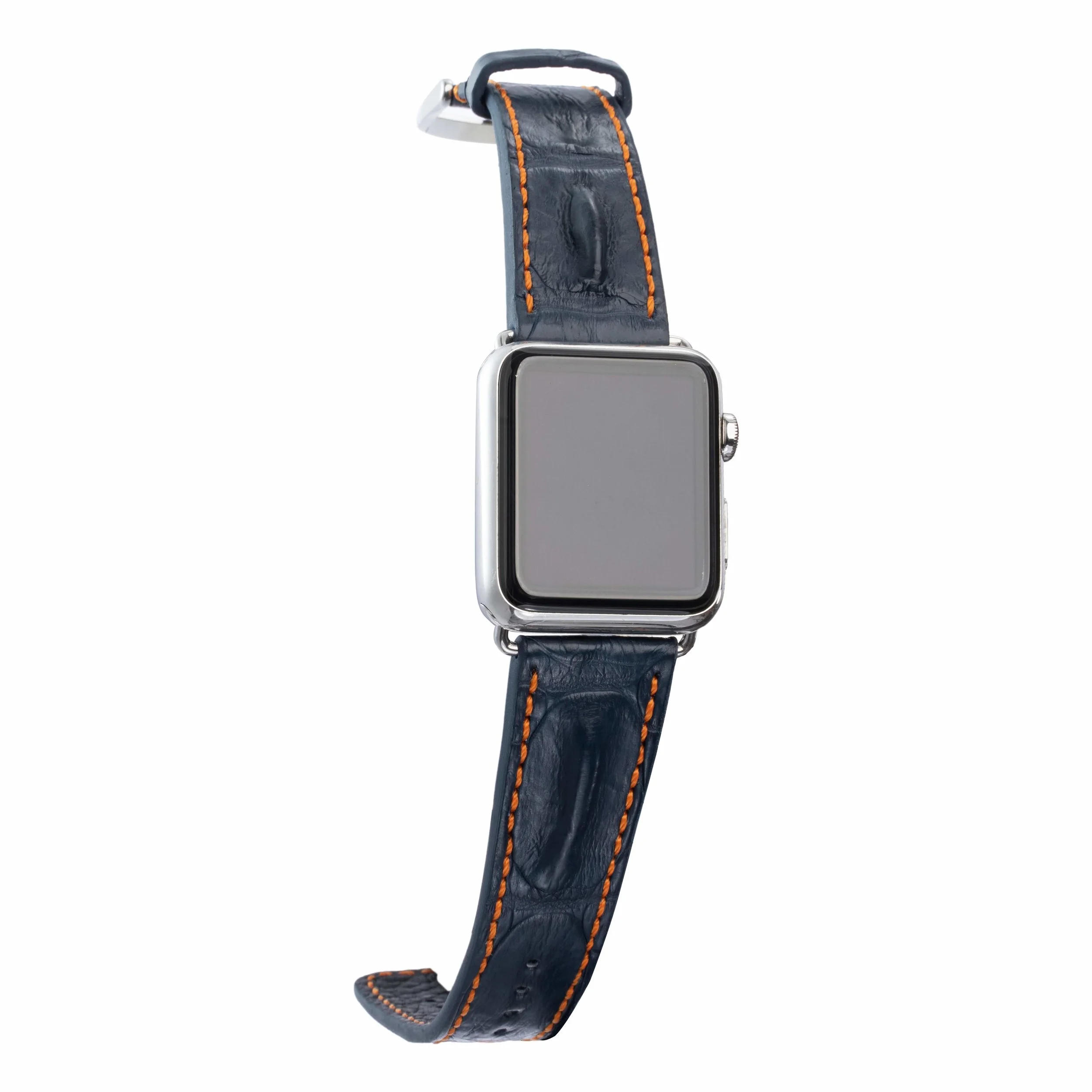 BLUE HORNBACK APPLE WATCH STRAP