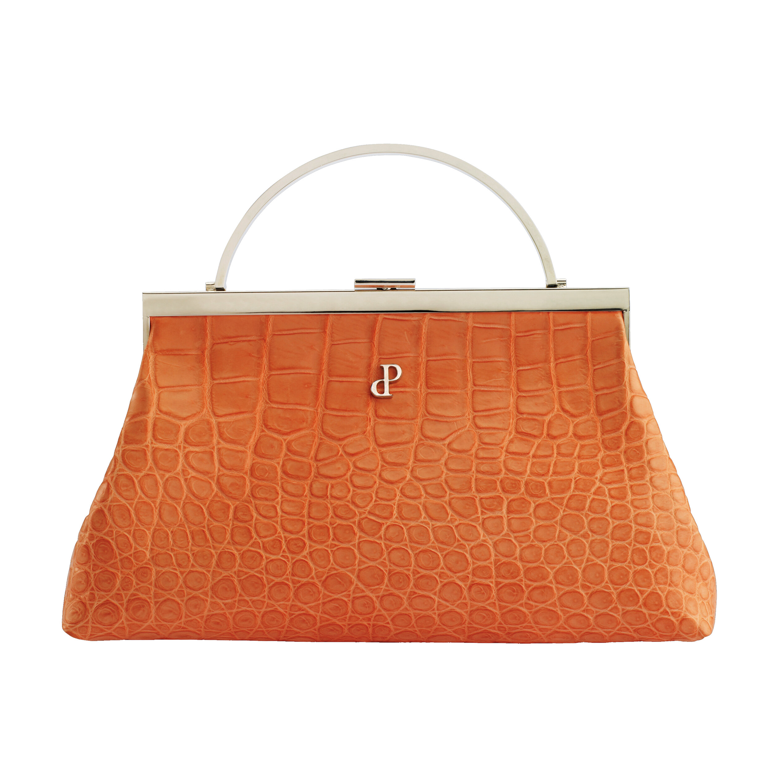 061 ORANGE TOP HANDLE BAG