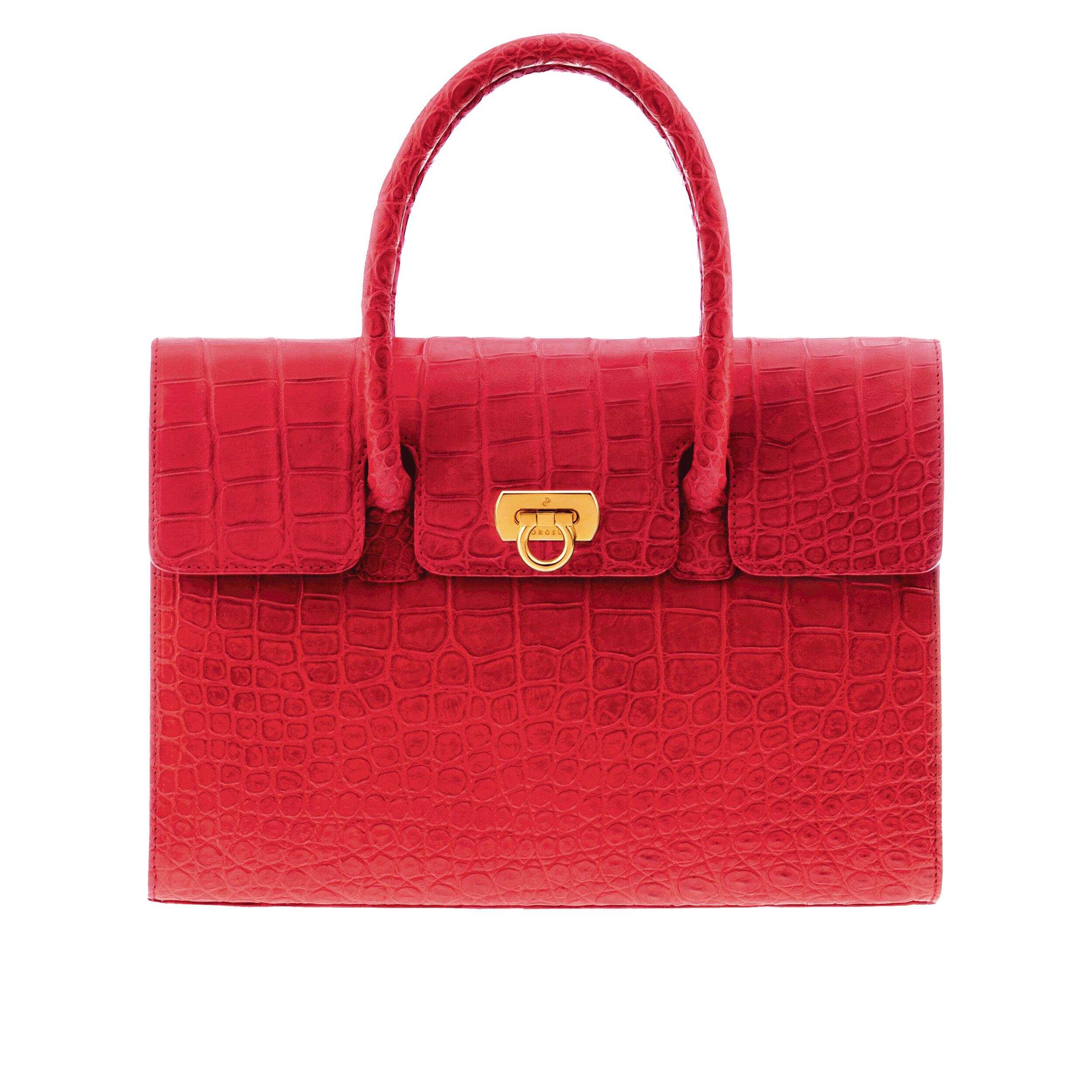 0116 RED TOP HANDLE BAG