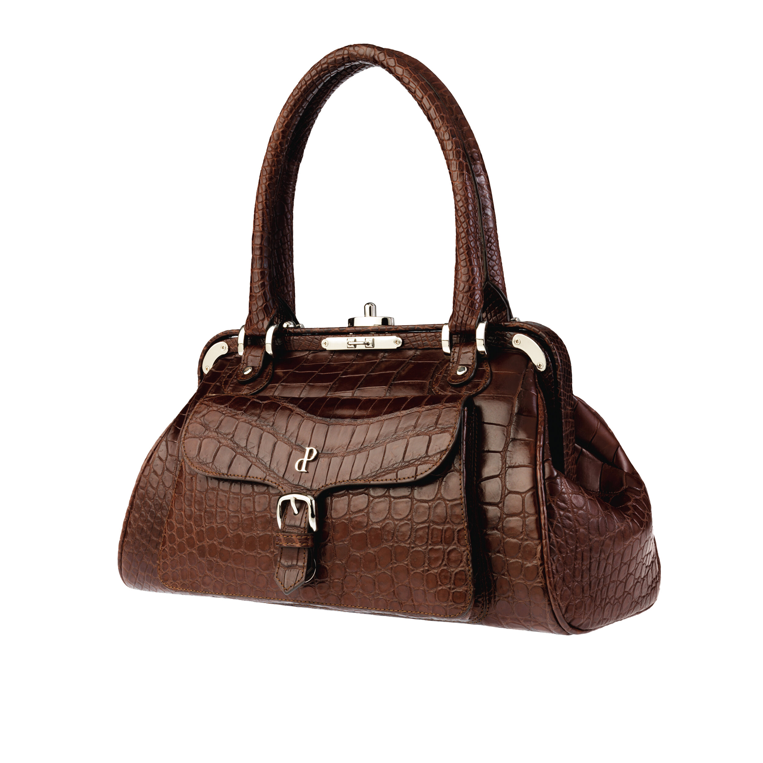 099 DARK BROWN TOP HANDLE BAG