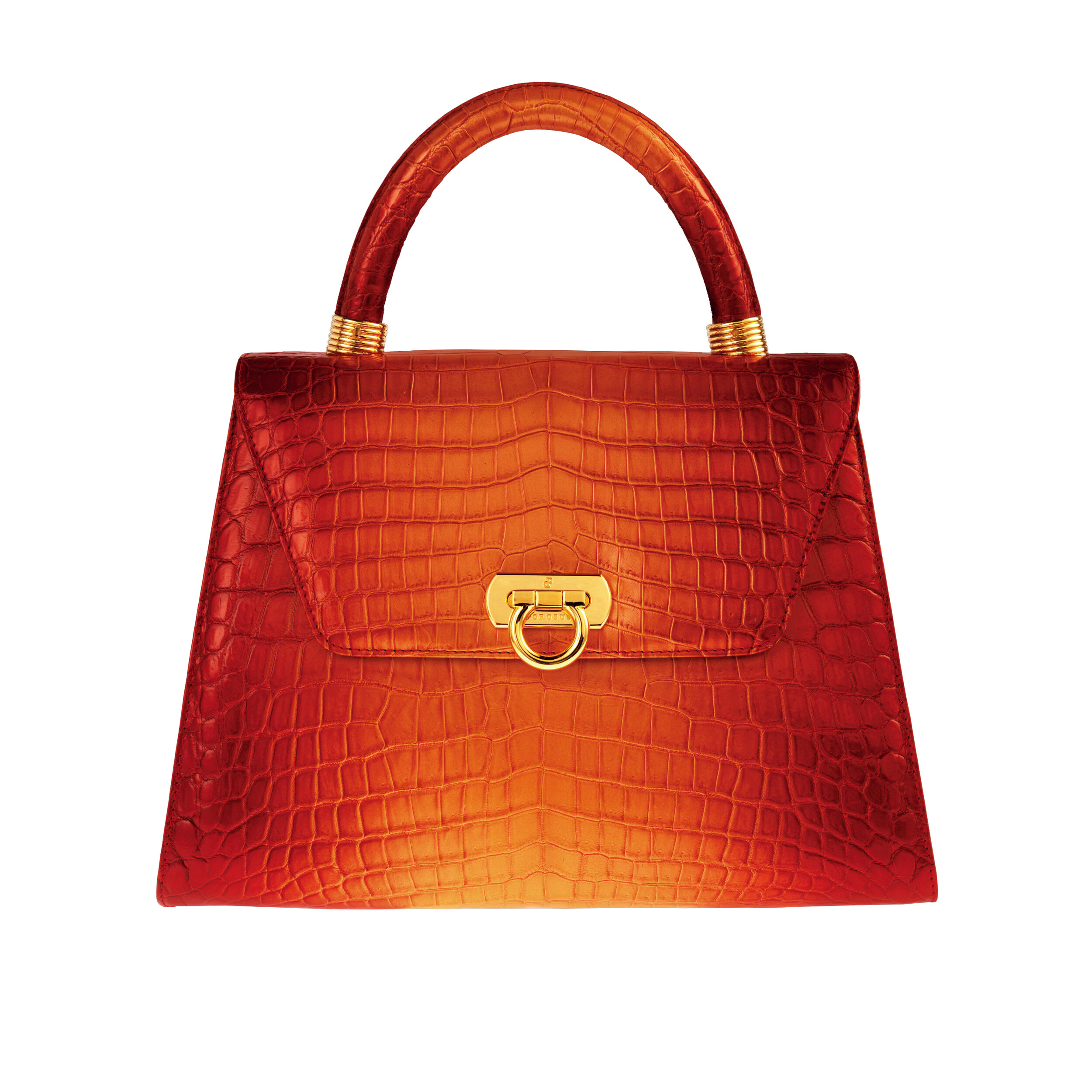 004 ORANGE FUSION TOP HANDLE BAG
