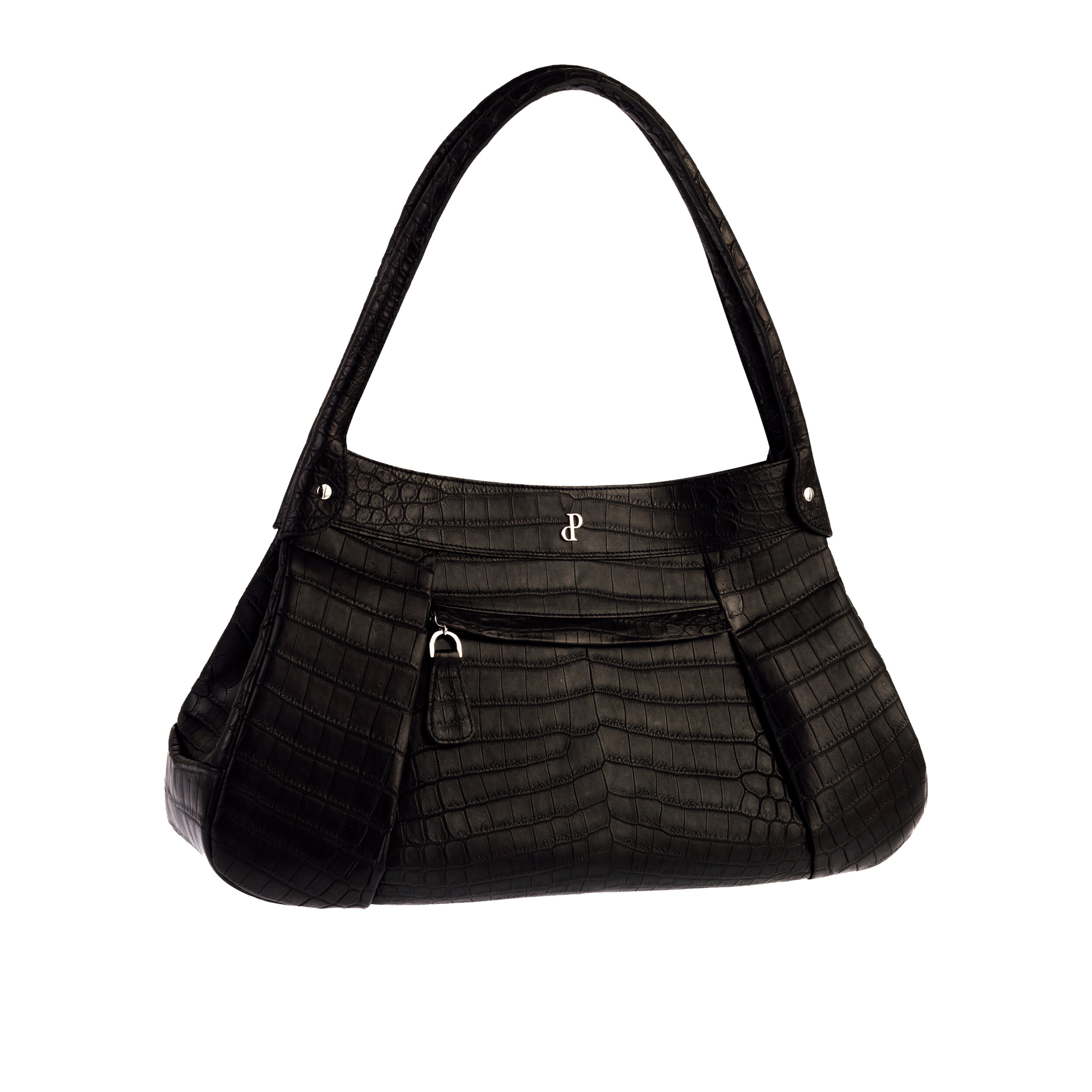 0115 BLACK SOFT HANDBAG