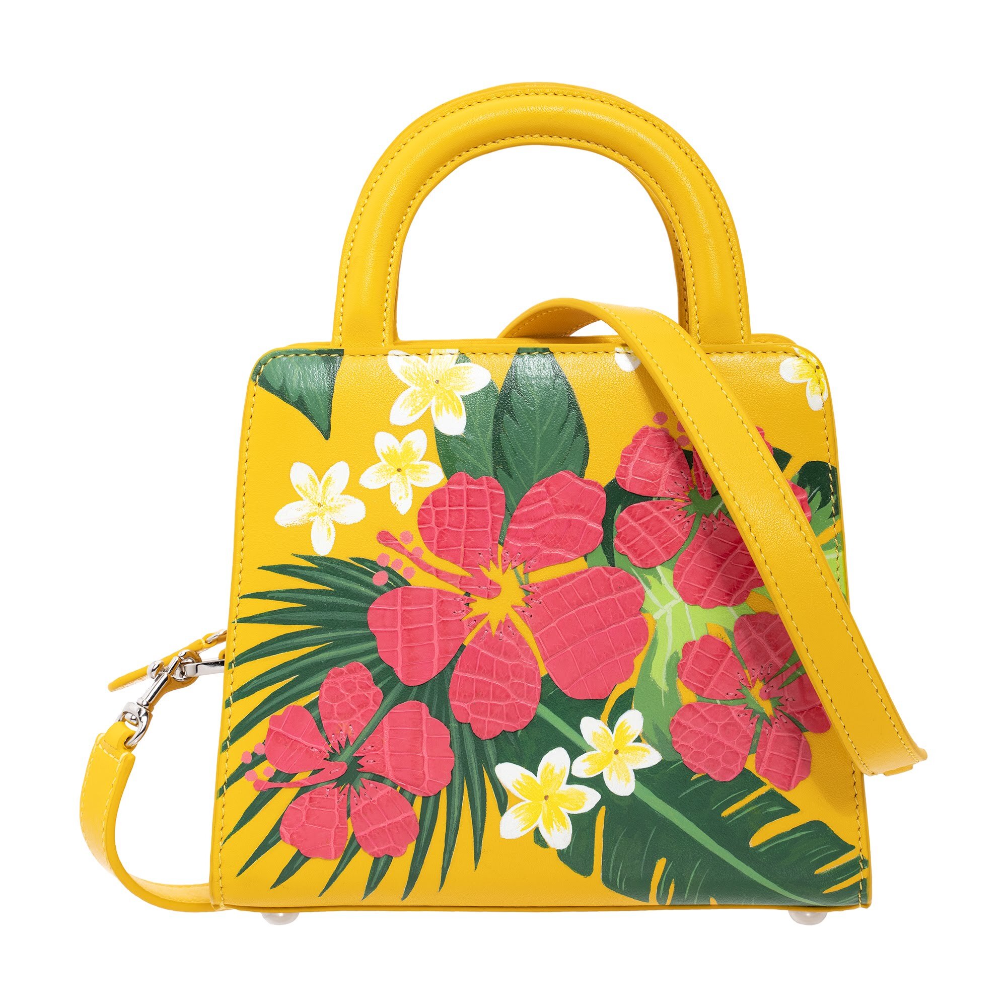 HIBISCUS TOP HANDLE BAG