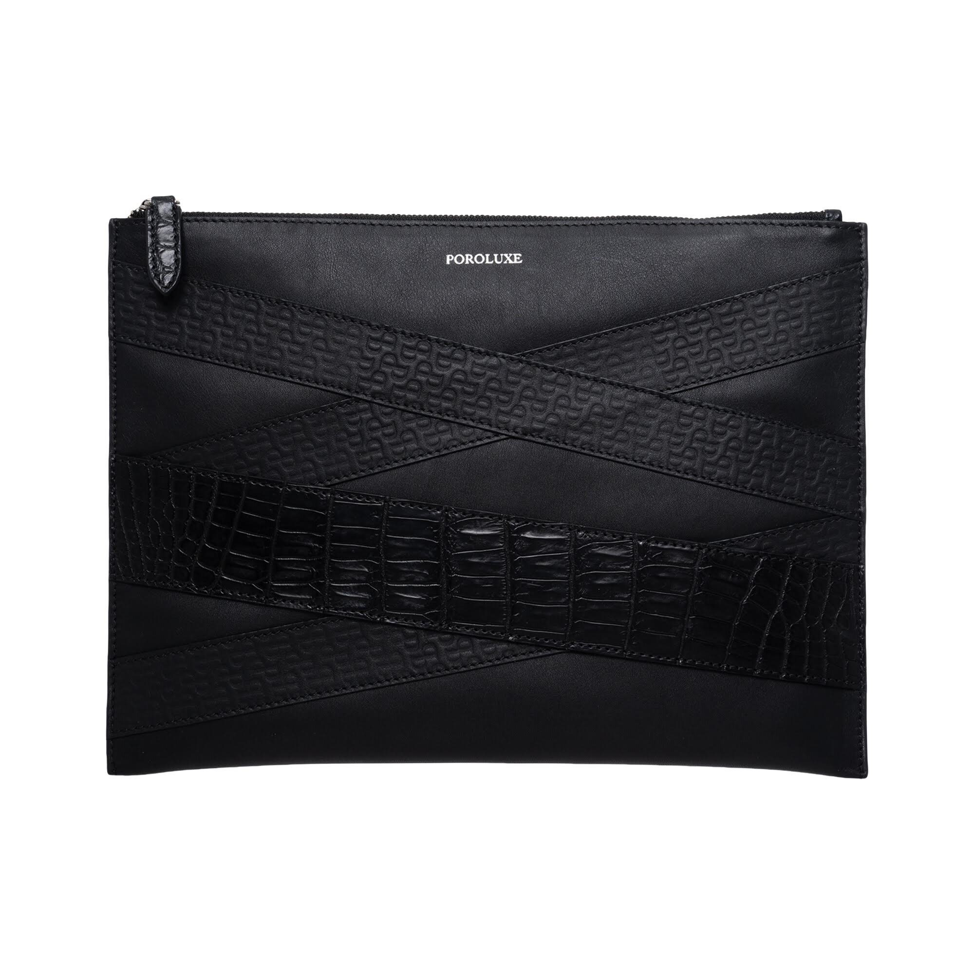 TWO LOOKS MONOGRAM CLUTCH