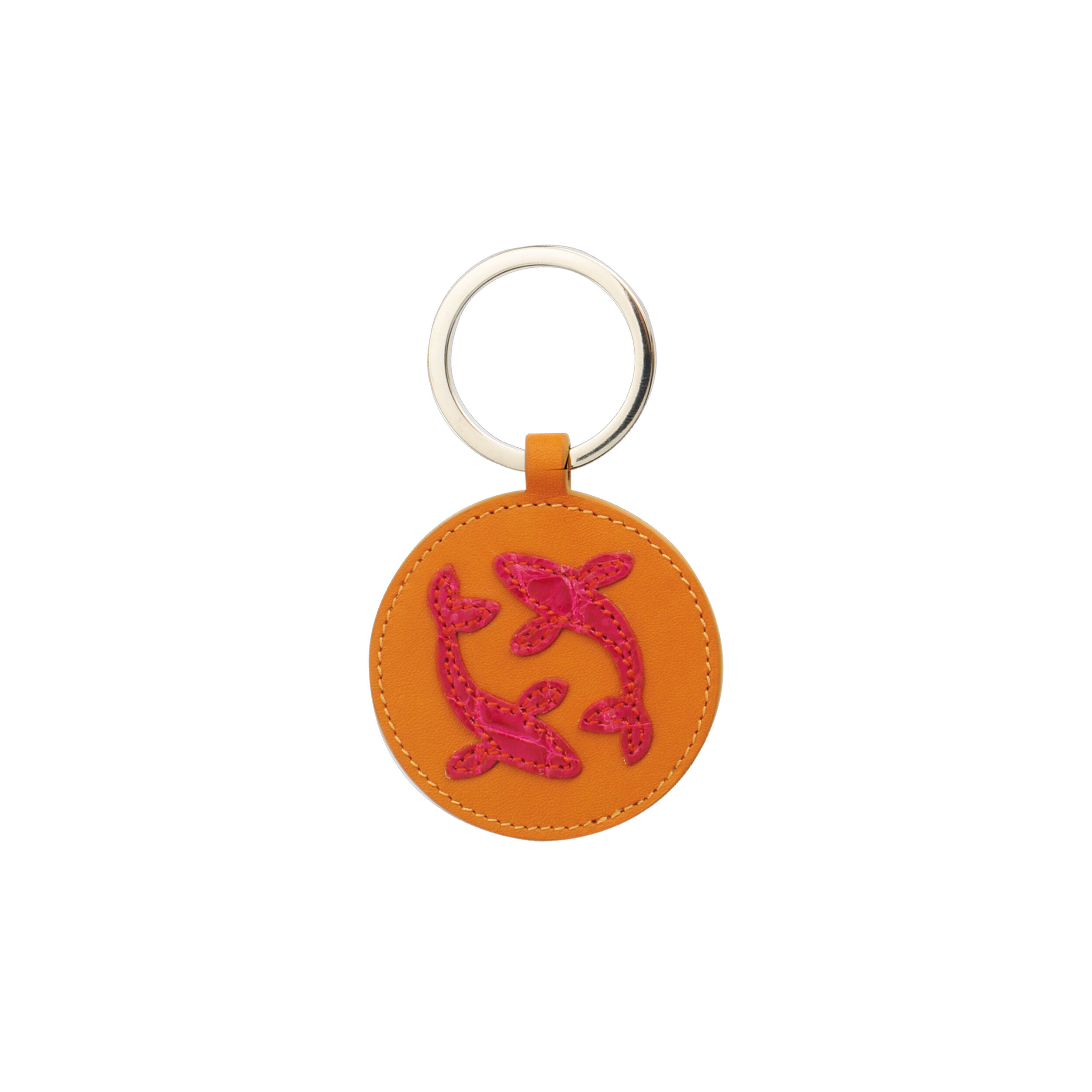 336 ORANGE PINK KEYCHAIN
