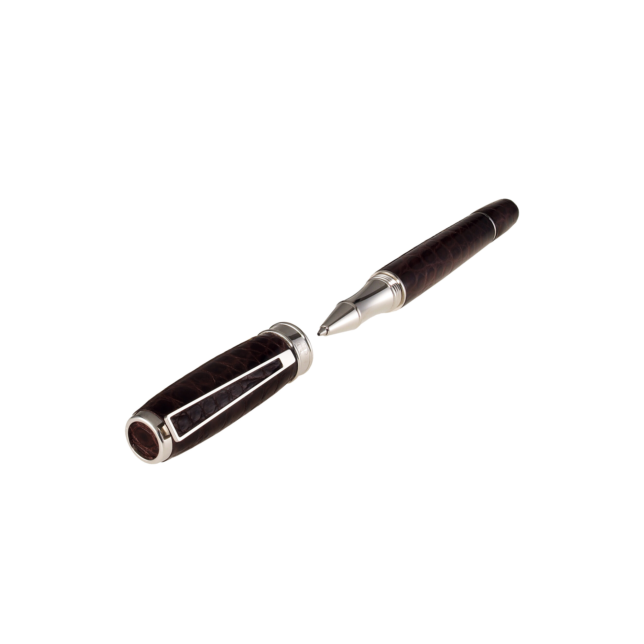BROWN LEATHER BALLPOINT PEN