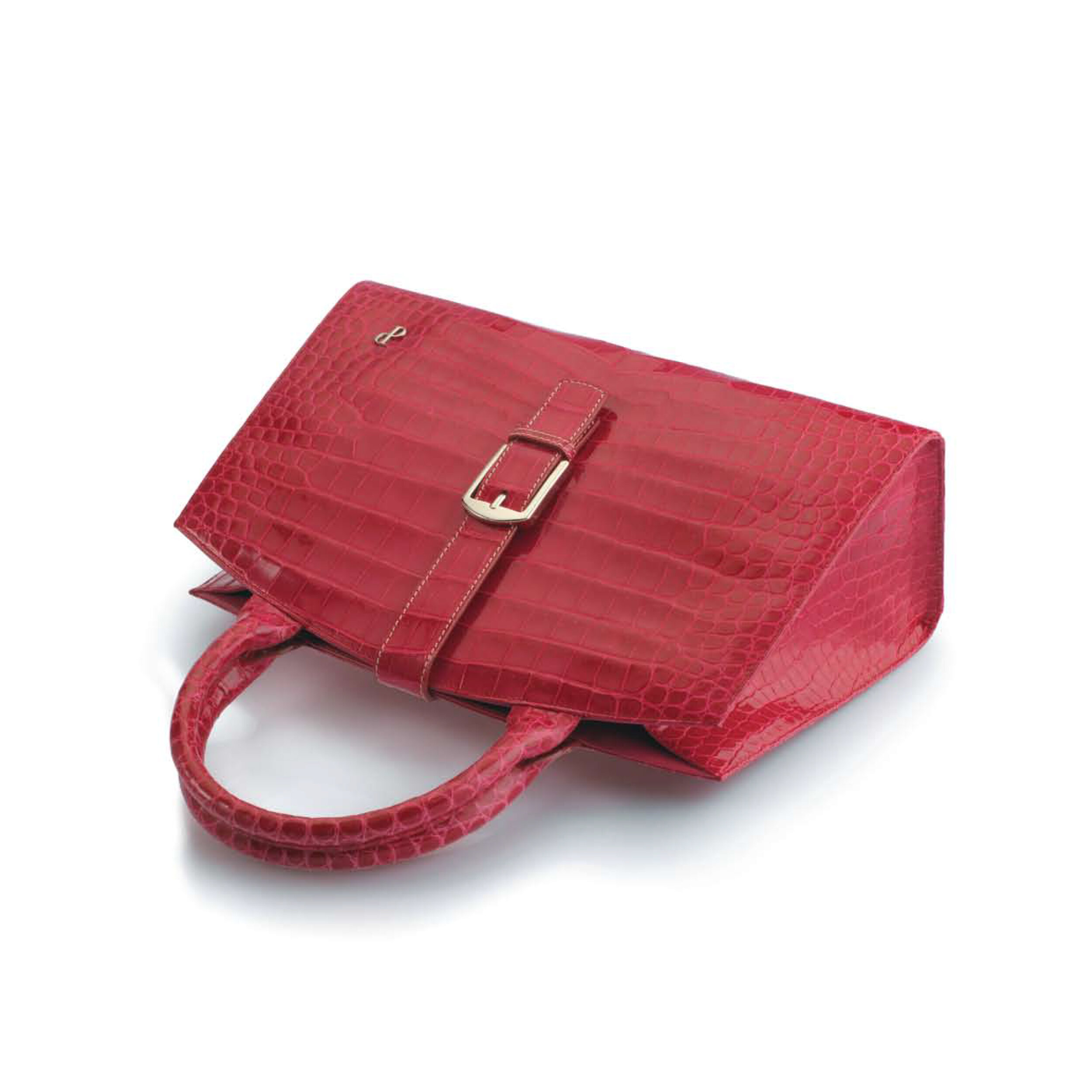 087 RED TOP HANDLE BAG