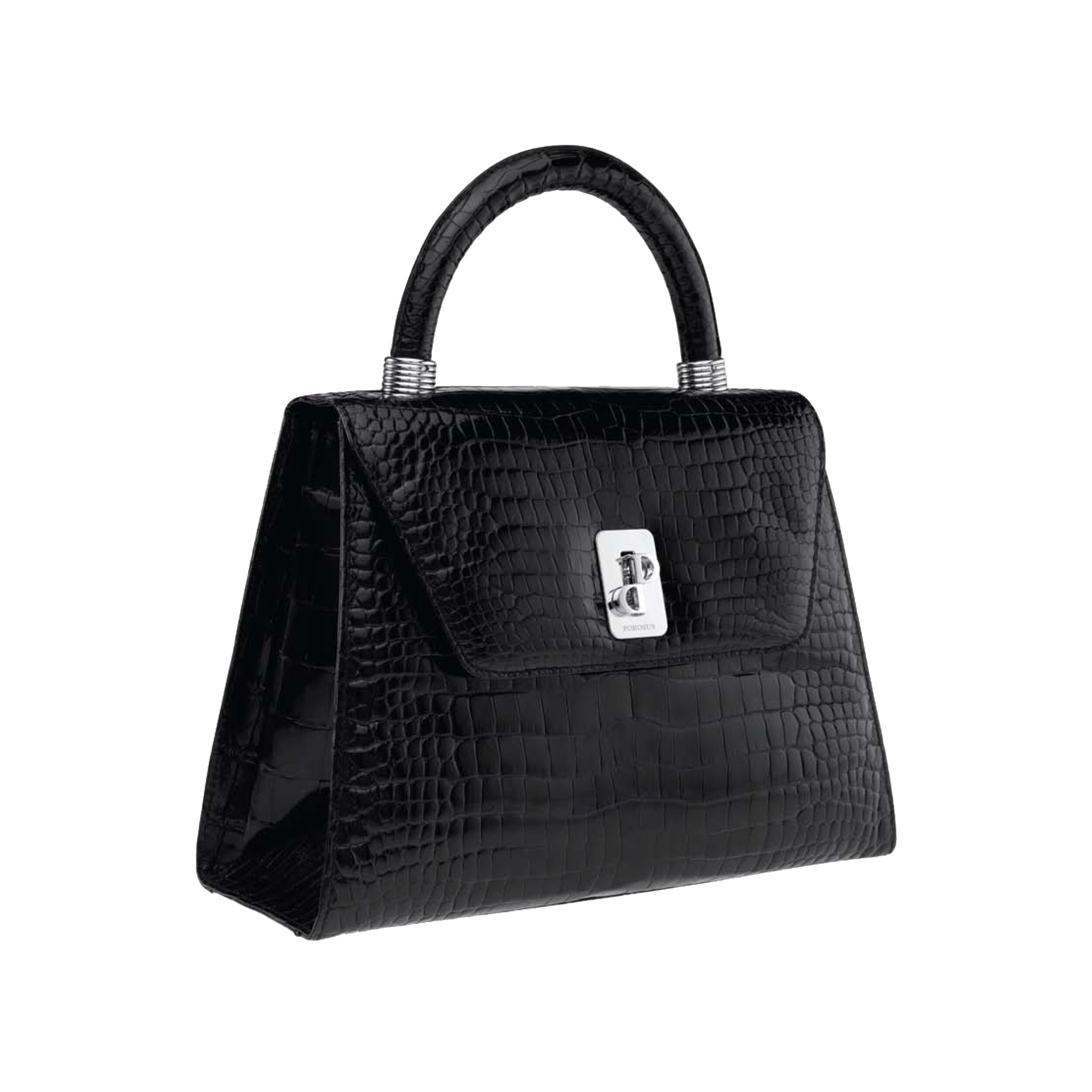 004 BLACK TOP HANDLE BAG