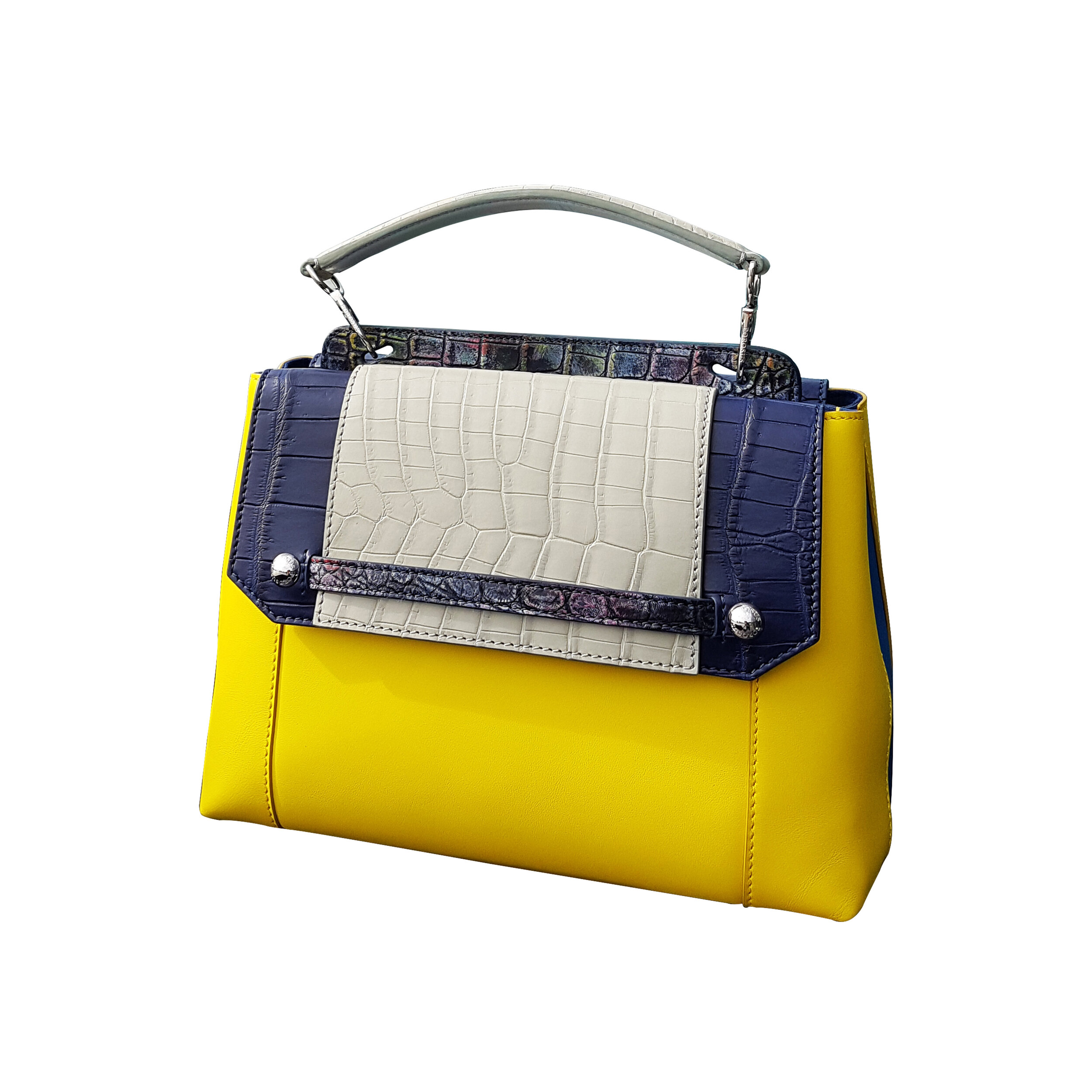 0209 YELLOW DOUBLE FLAP BAG