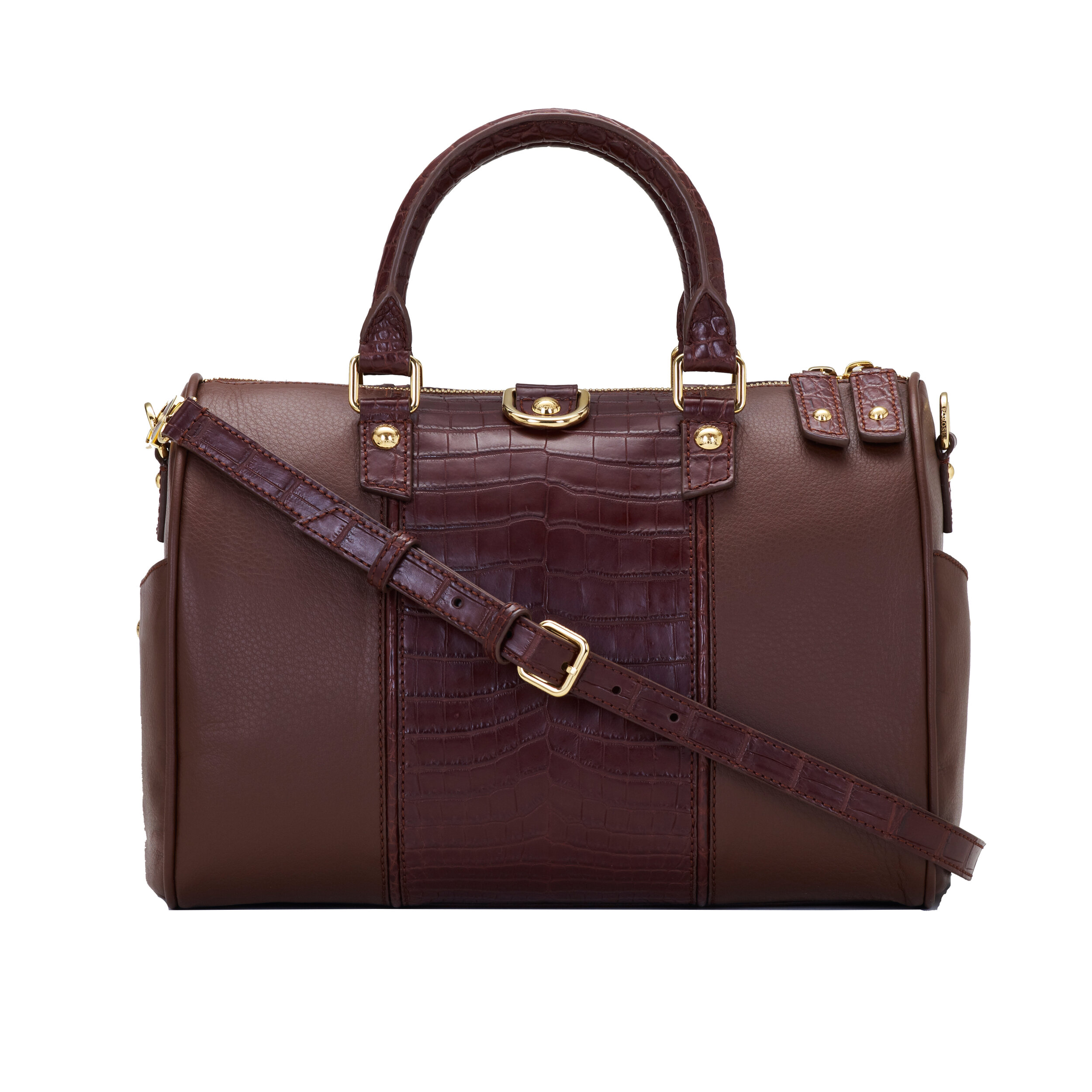 0136 BROWN DUFFLE