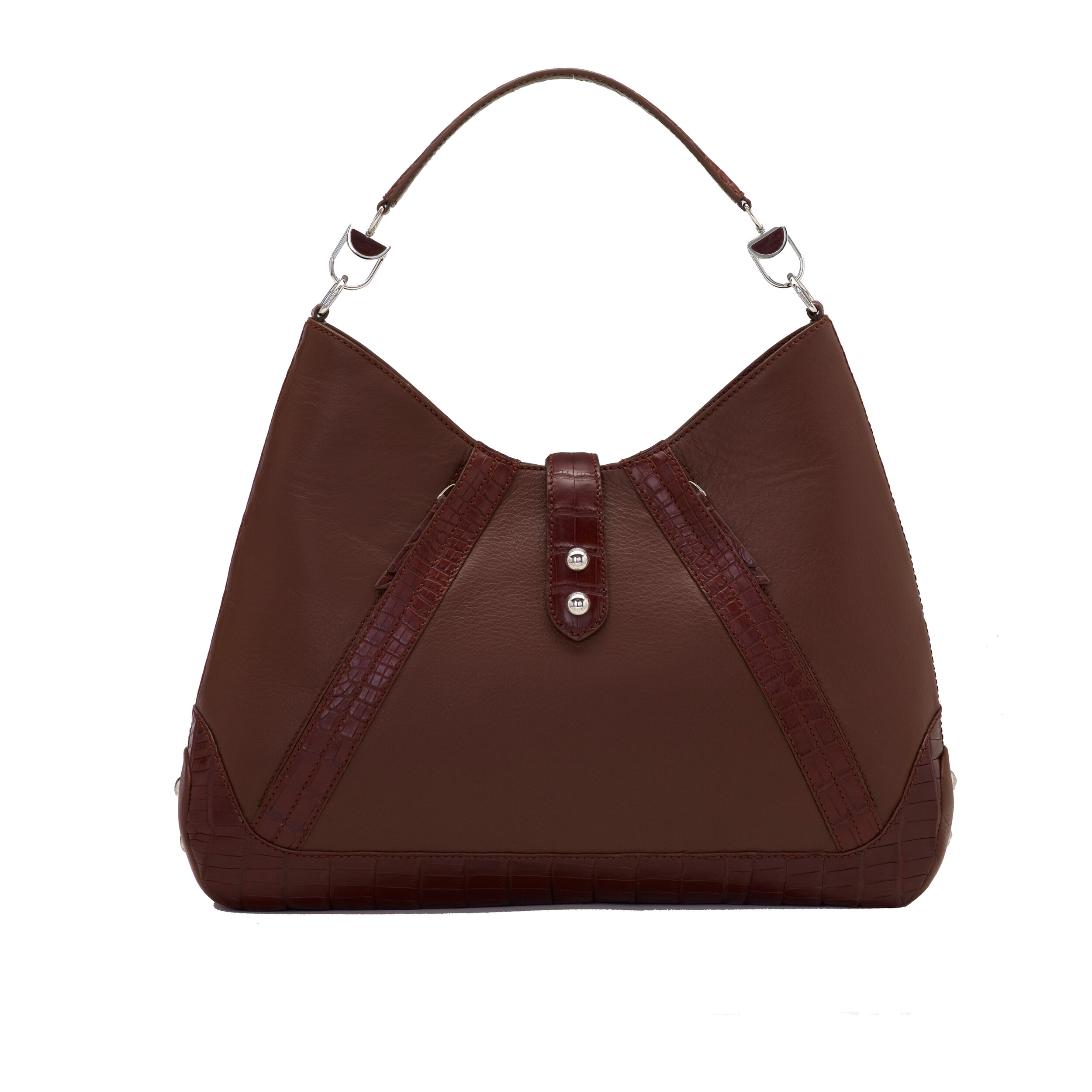 142B BROWN HANDBAG