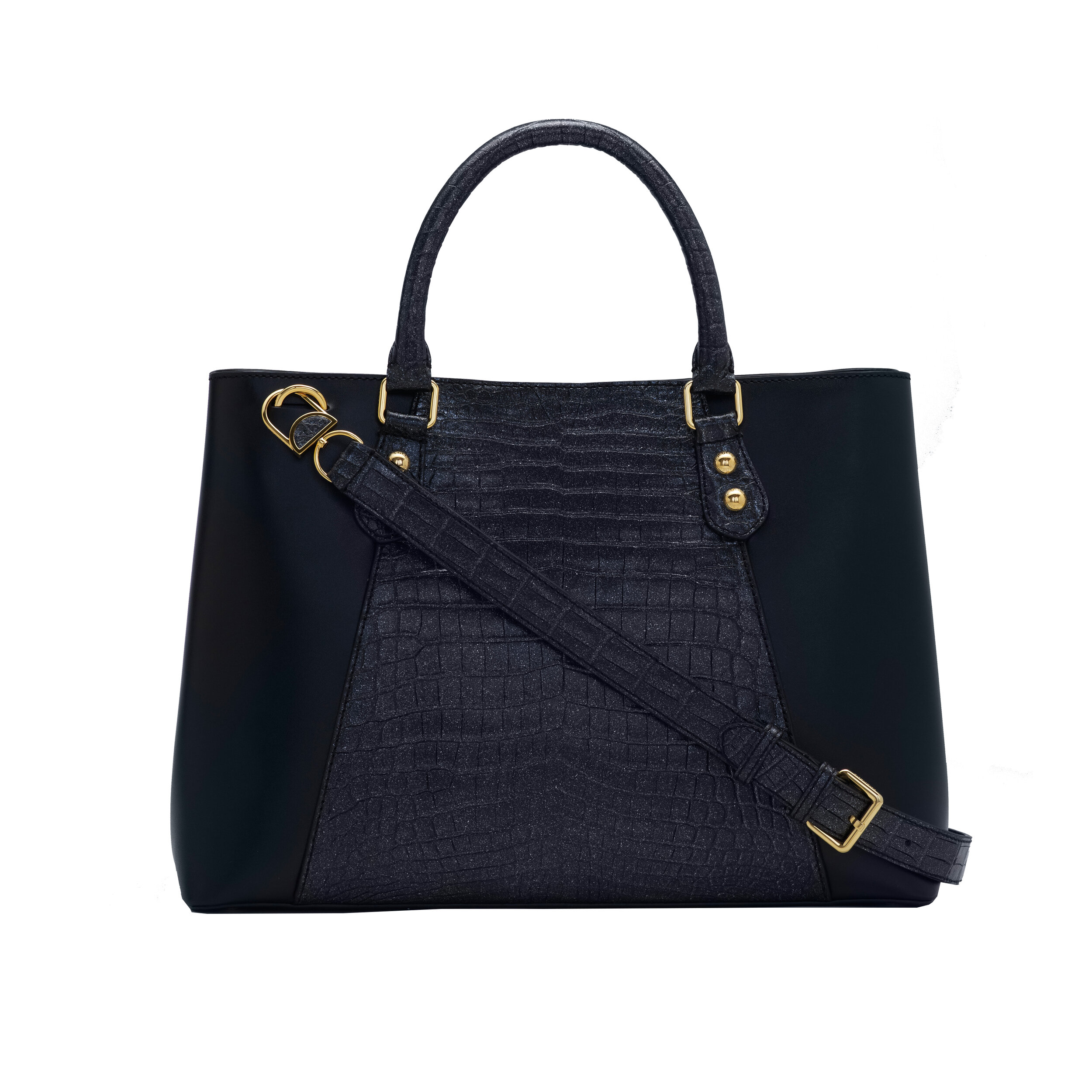 0139B BLACK TOP HANDLE BAG