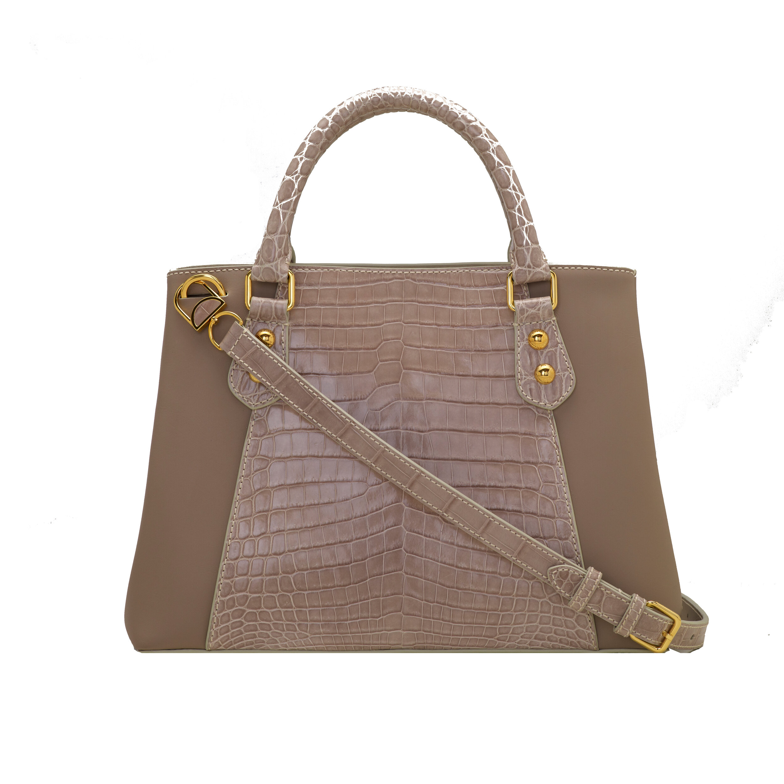 BEIGE TOP HANDLE BAG 