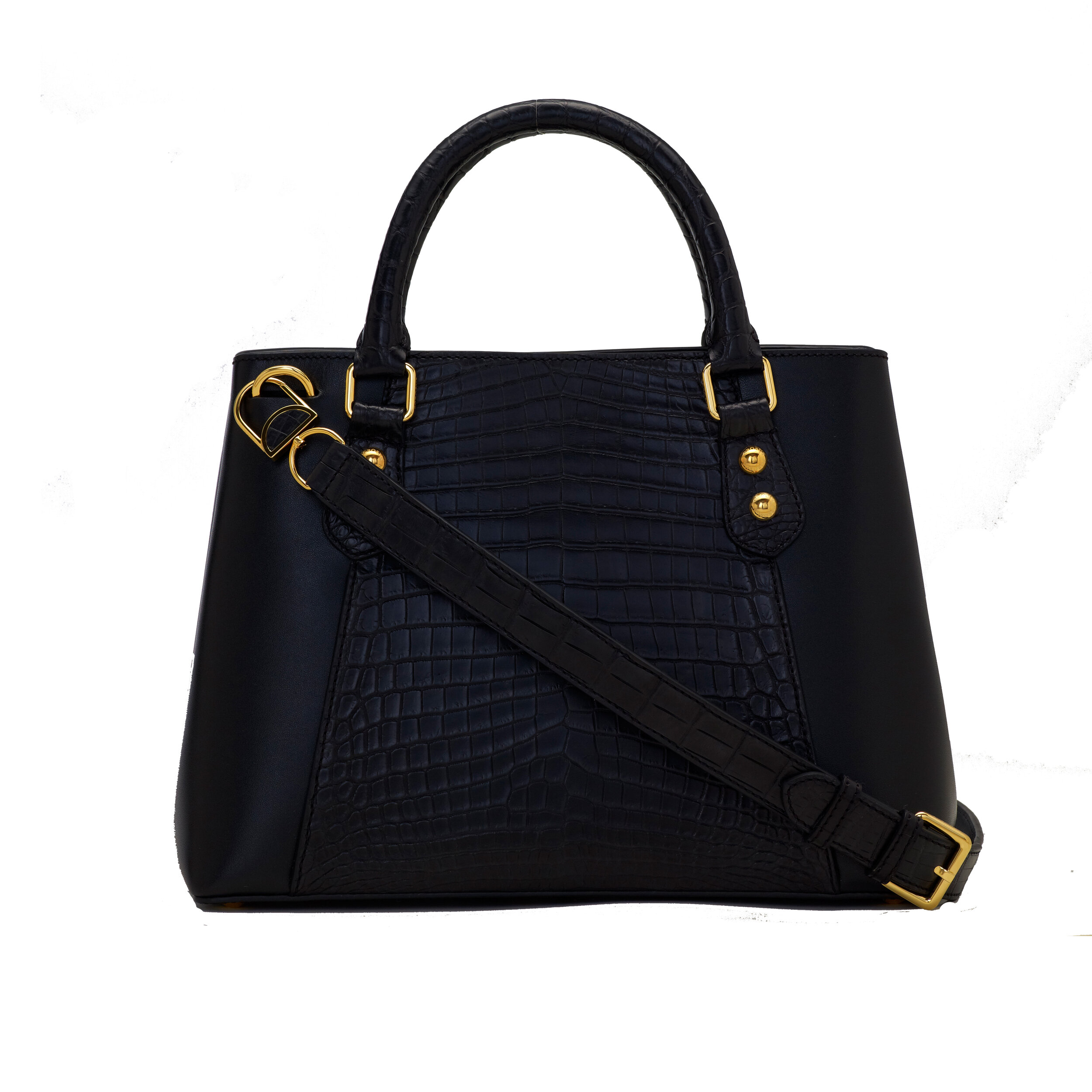 BLACK TOP HANDLE BAG
