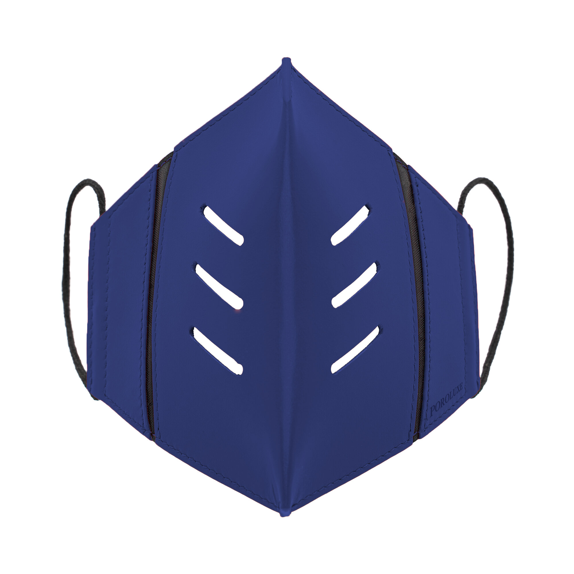 BLUE CALF LEATHER MASK