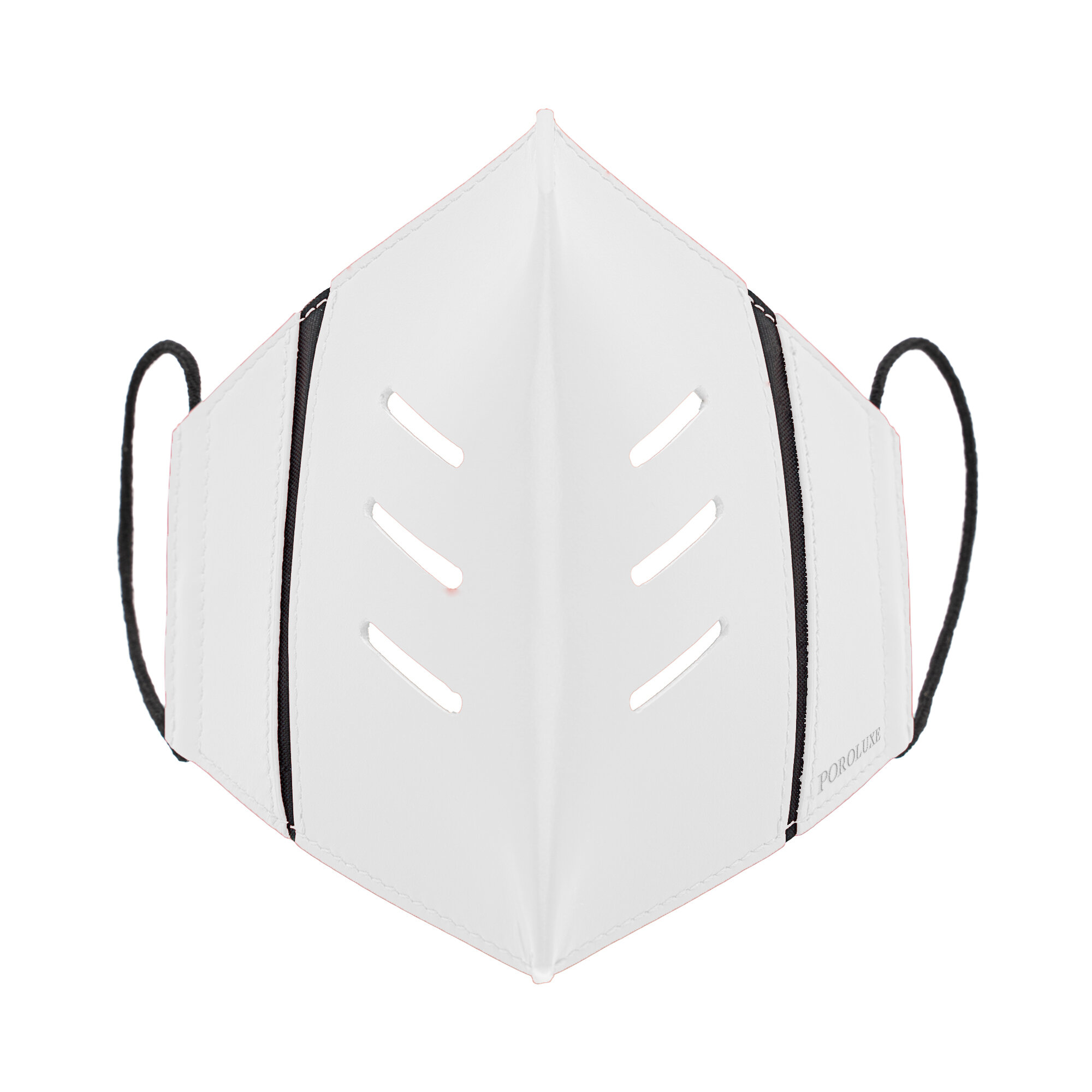 WHITE CALF LEATHER MASK