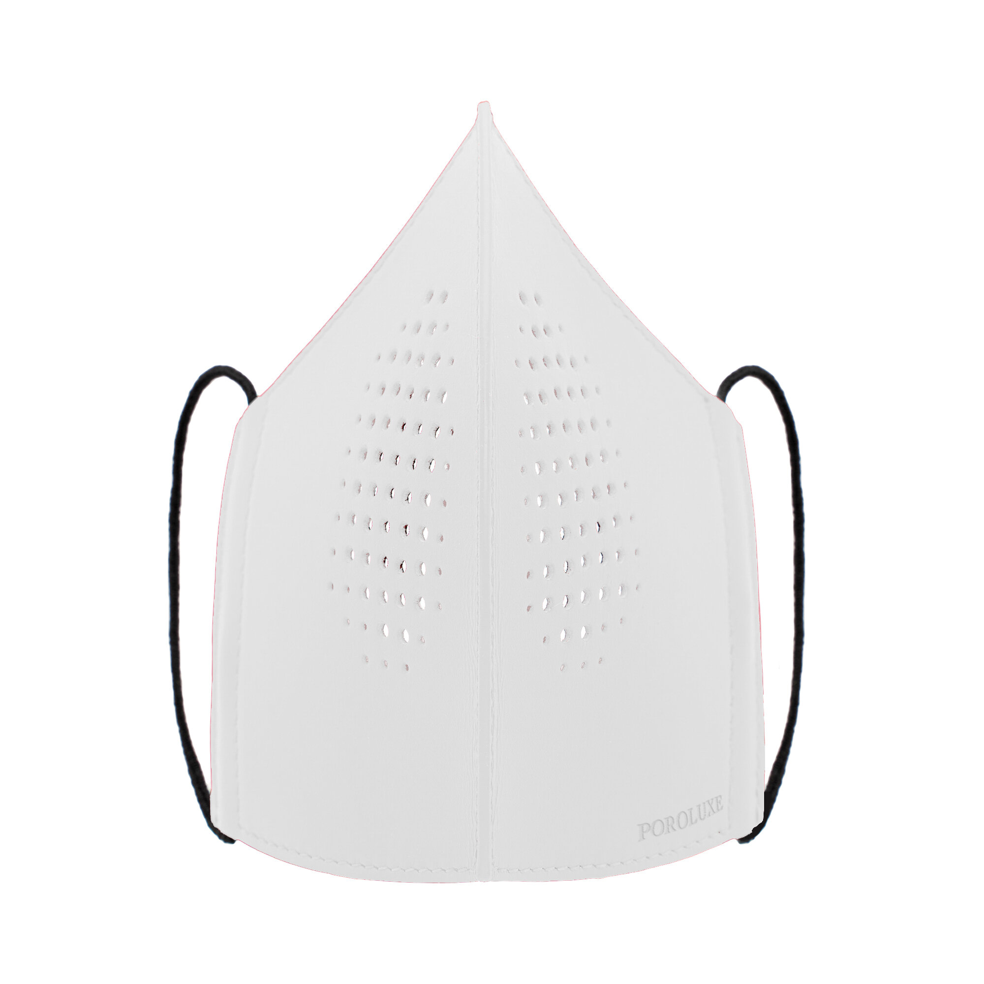 WHITE CALF LEATHER MASK