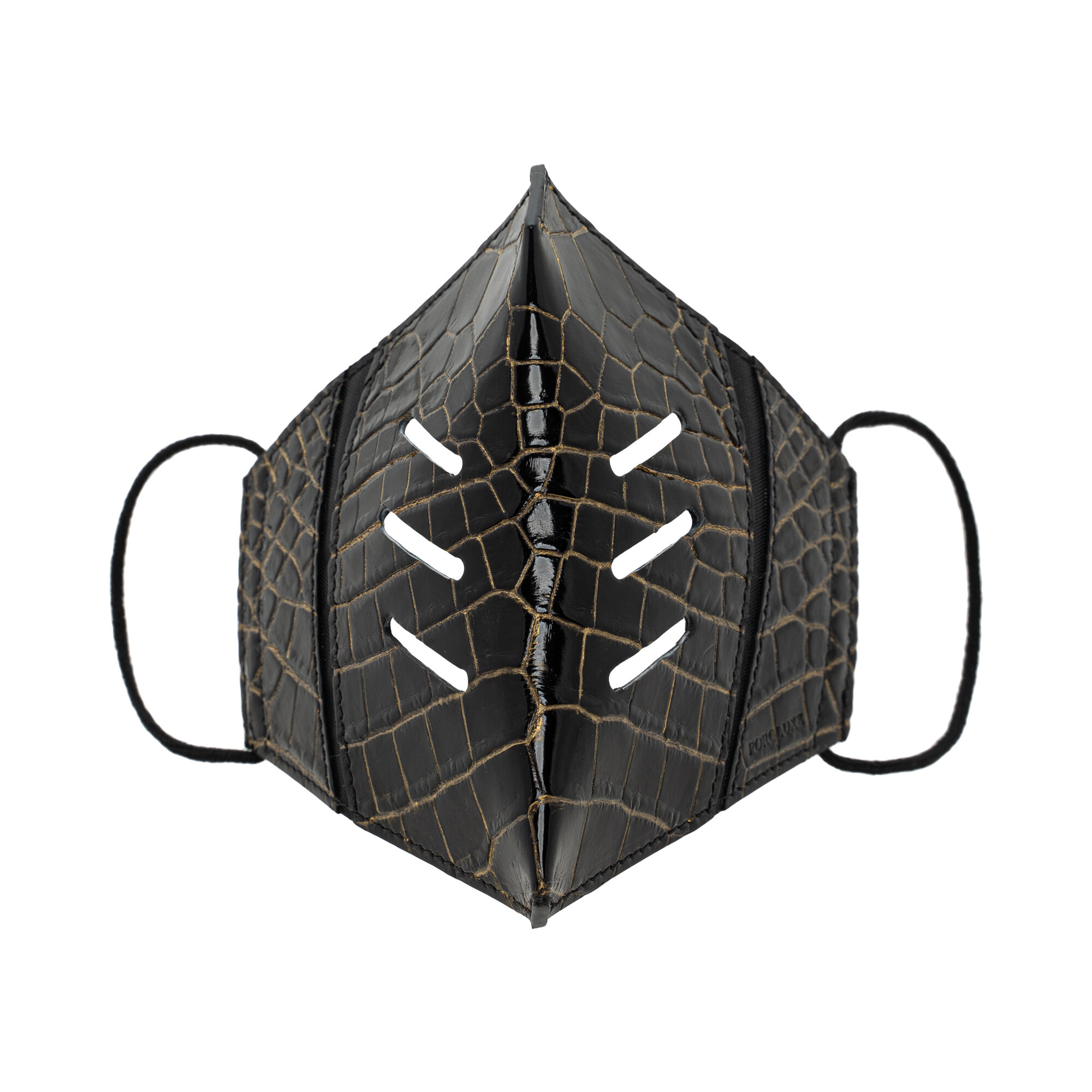 GLAZED BLACK GOLD MIRAGE CROCODILE MASK 1.0