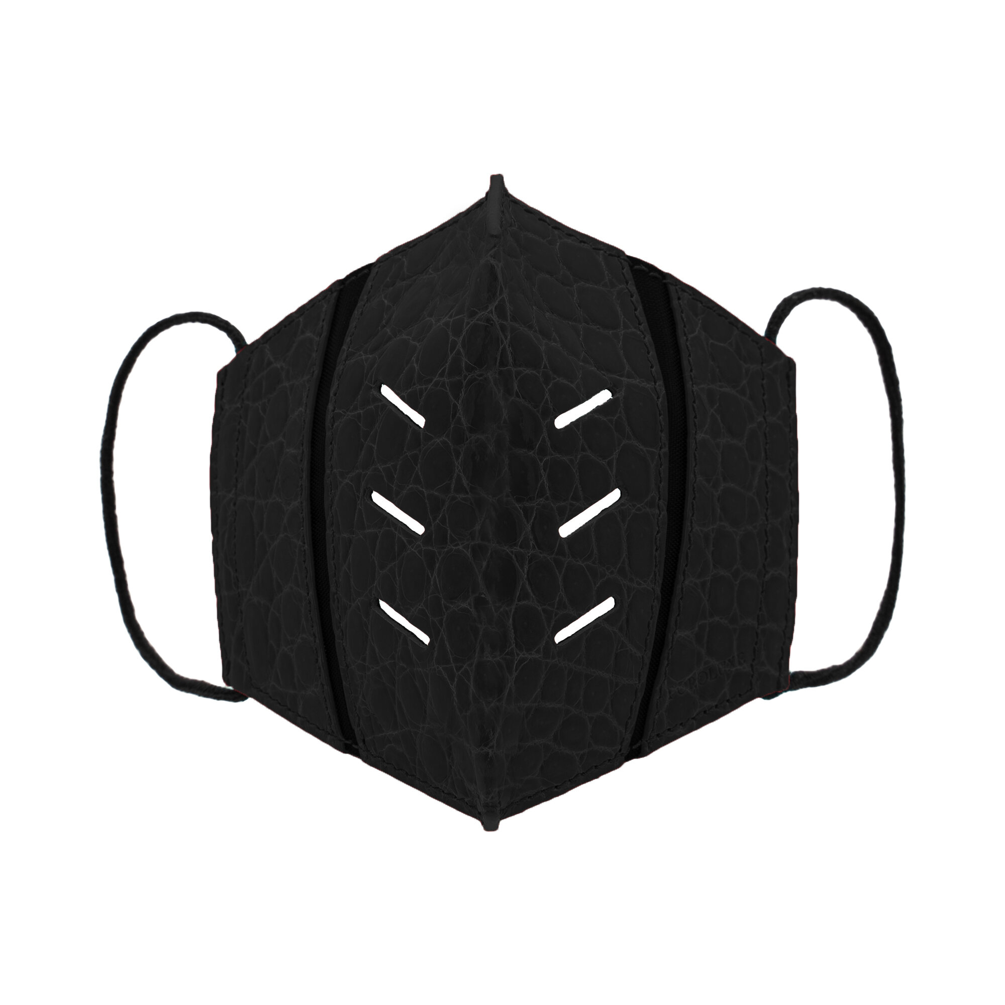 MATTE BLACK CROCODILE MASK 1.0