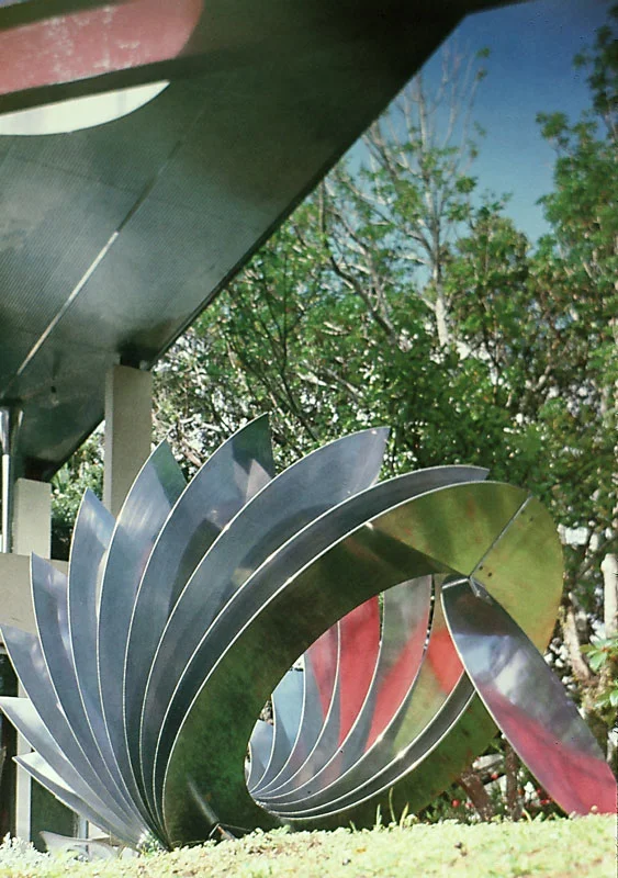 1984-5 Private commission,  Auckland, Aluminium sheet metal, 1.6 x 1.8 x 1.3m detail