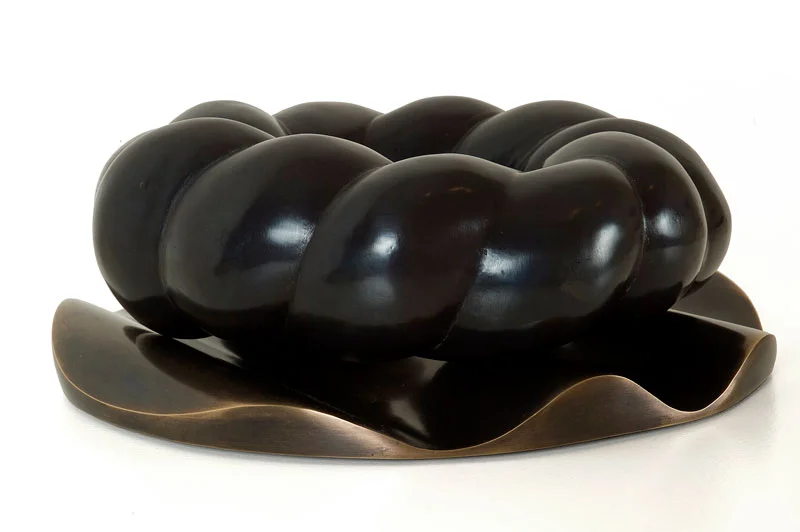 2009, Sleeping Serpent, Cast bronze, 2 pieces, 75 x 240mm diameter, Parameter show, nkb gallery, Auckland.
