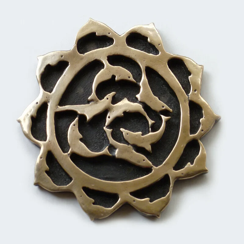 Frollic of Hectors, 2019, Cast bronze, 8x100x100mm.