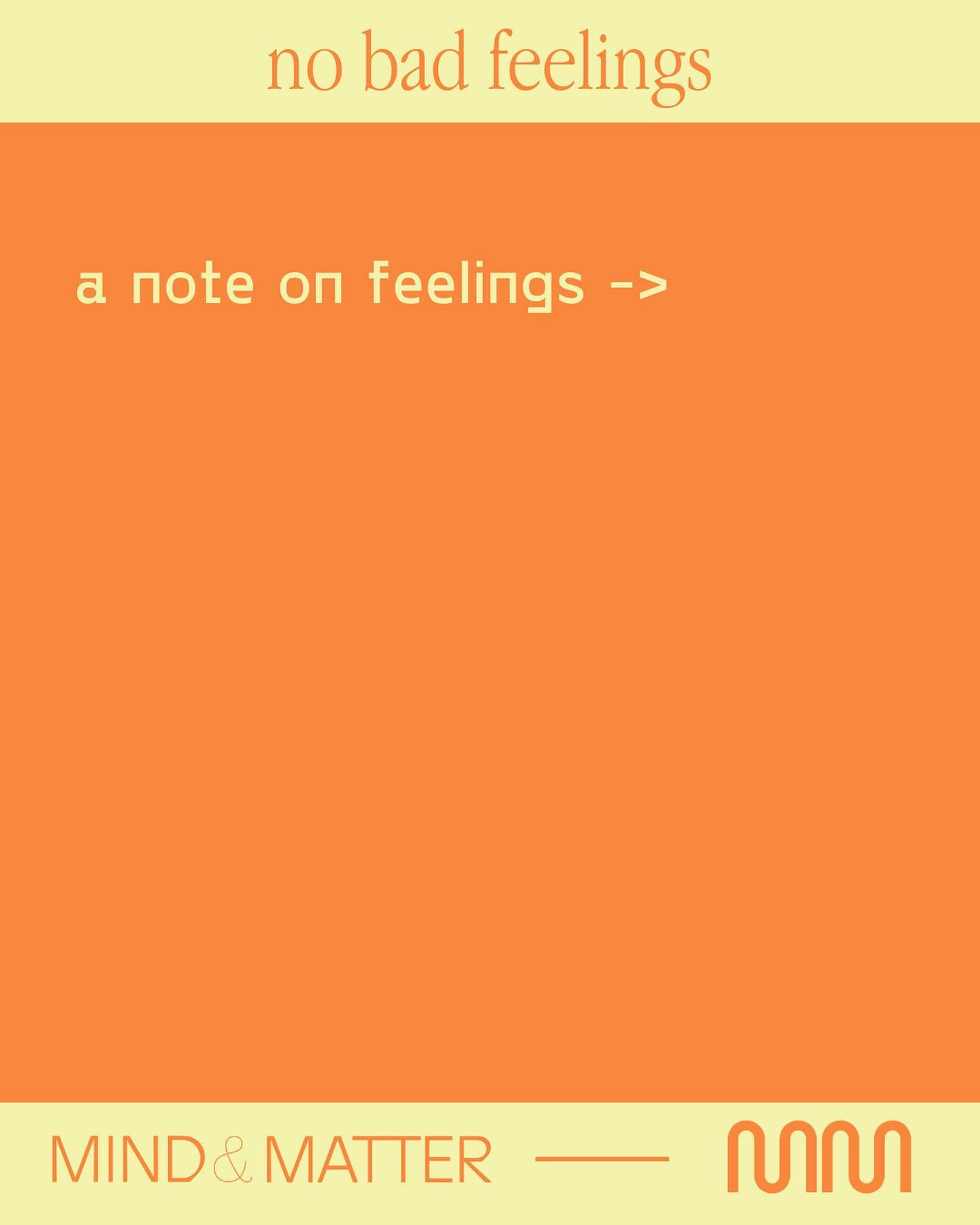 A note on feelings &mdash;&gt;
